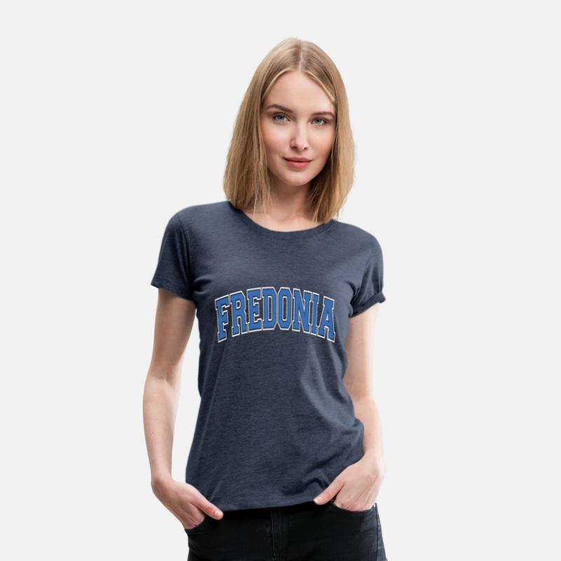 Fredonia Ny New York Varsity Style Blue Text