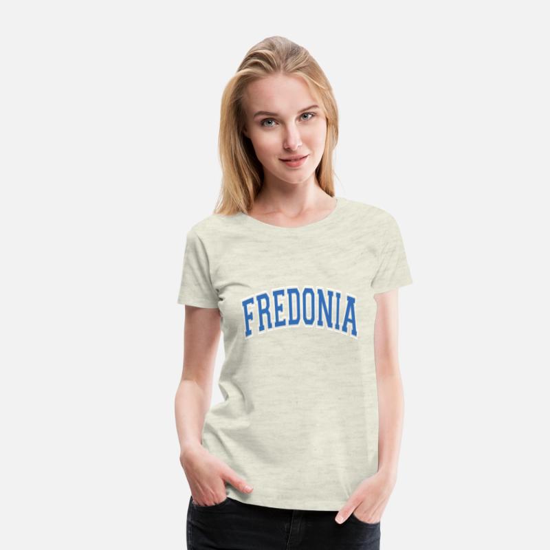 Fredonia Ny New York Varsity Style Blue Text