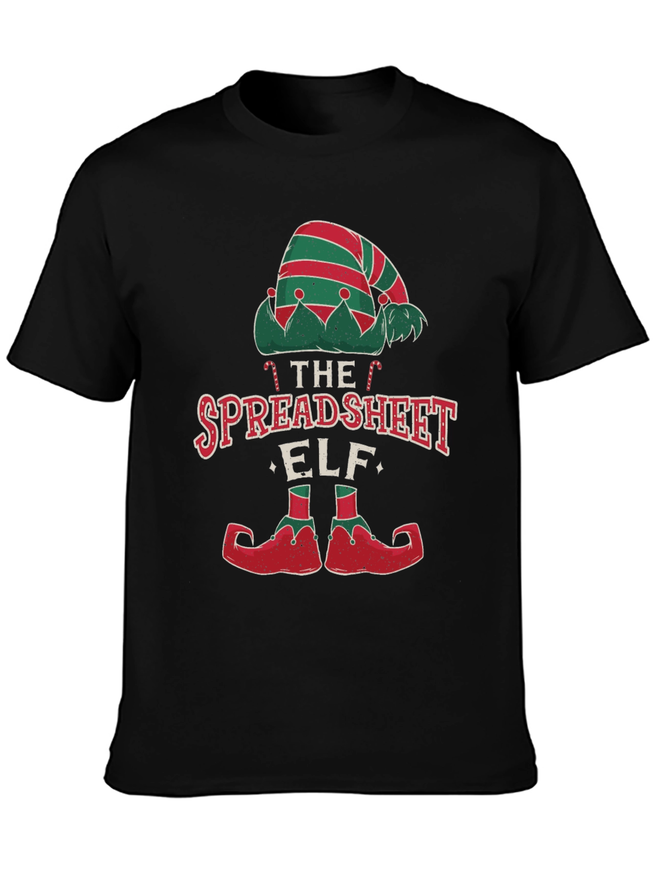 Spreadsheet Elf T-Shirt - Festive Holiday Tee