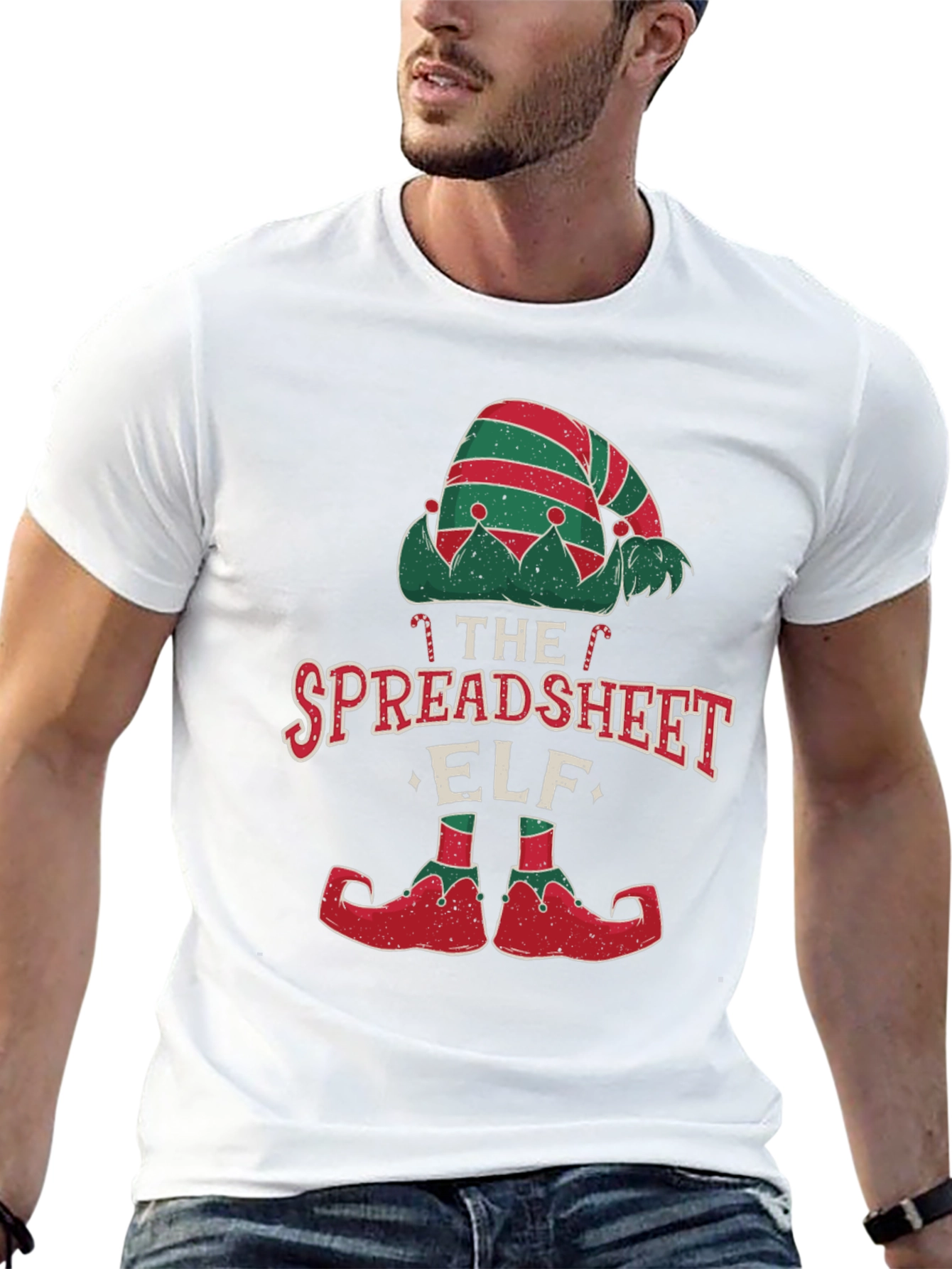 Spreadsheet Elf T-Shirt - Festive Holiday Tee