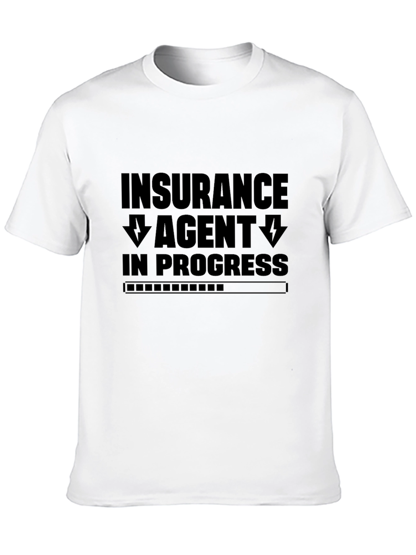 Insurance Agent in Progress Black T-Shirt