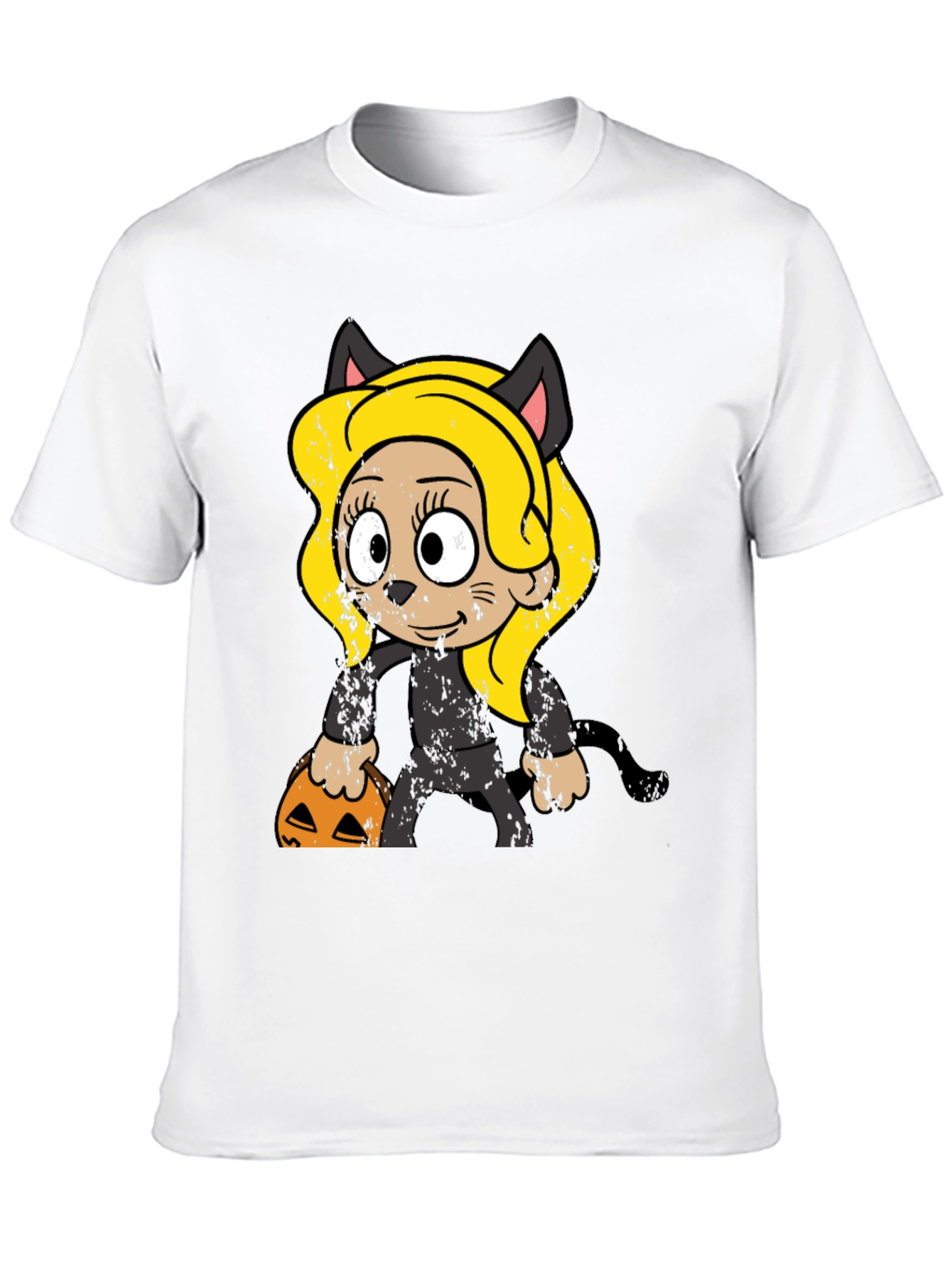 Halloween Cat Girl T-Shirt