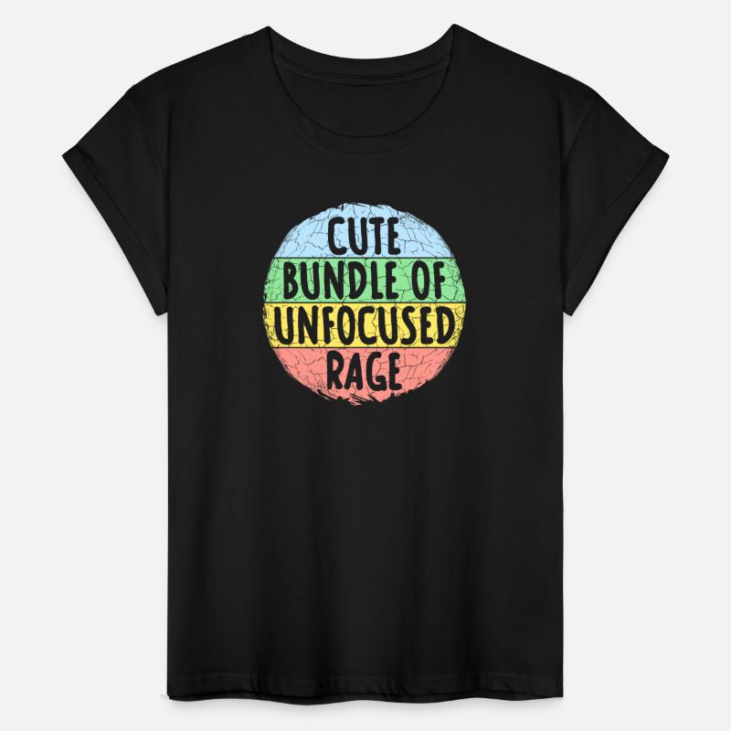 Funny Cute Bundle Of Unfocused Rage Rainbow Goth