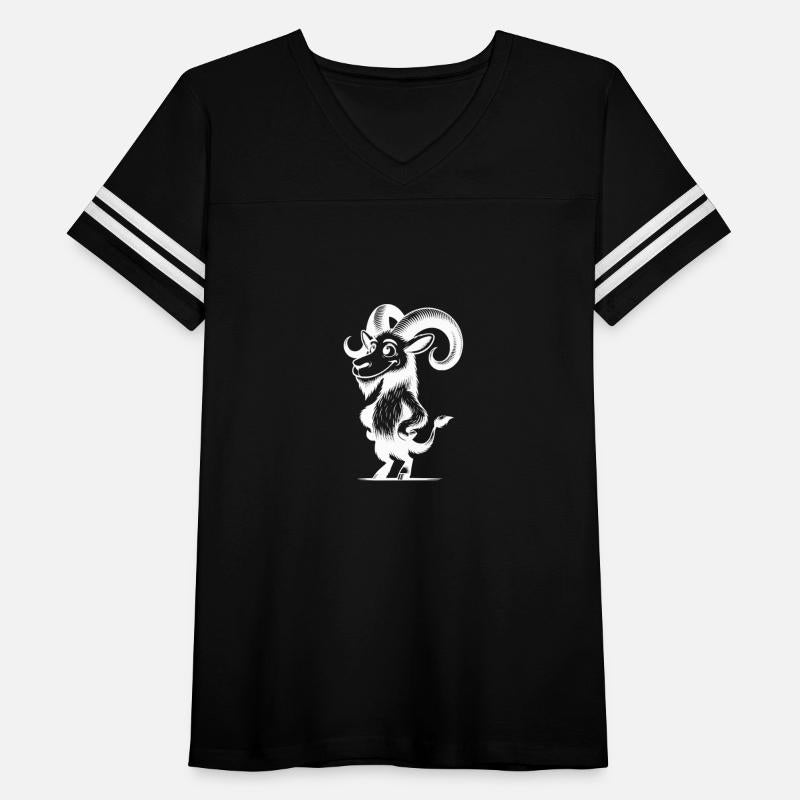 Funny Goat With The Biggest Grin And Horns