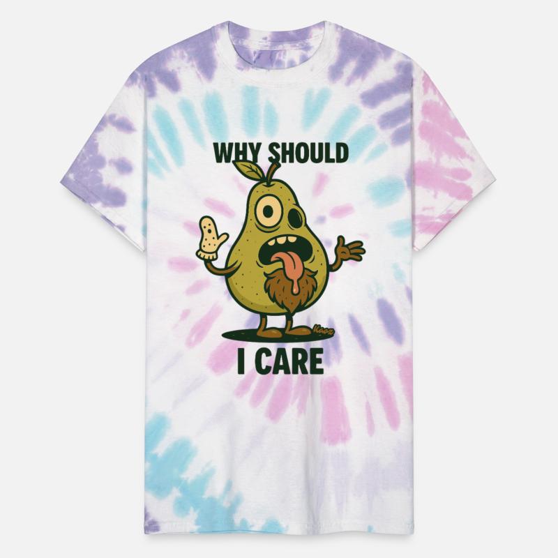 Funny pear cartoon with sarcastic quote