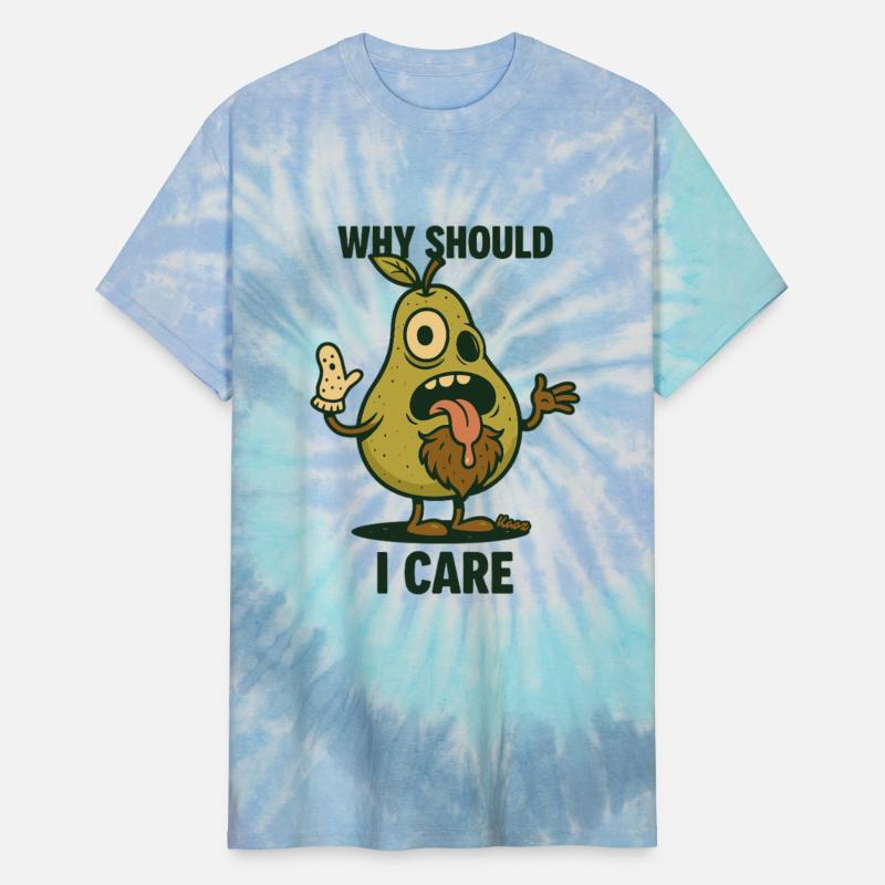 Funny pear cartoon with sarcastic quote