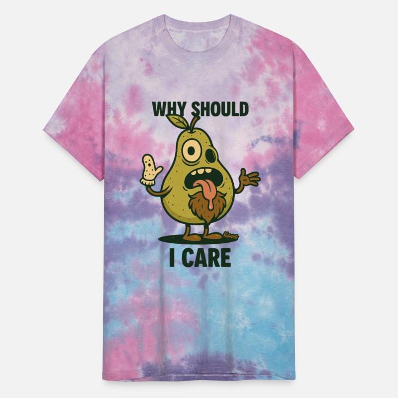 Funny pear cartoon with sarcastic quote