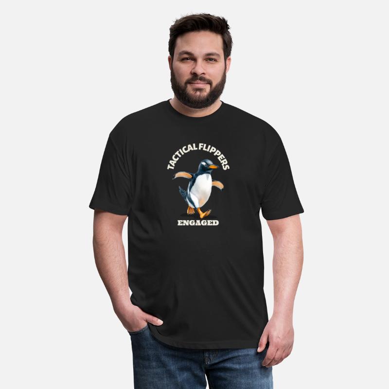 Funny Penguin T-Shirt for Animal & Army Humor Fans