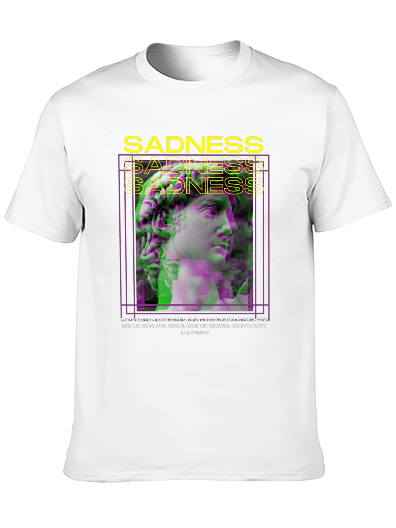 Sadness Graphic T-Shirt - Trendy Aesthetic Streetwear