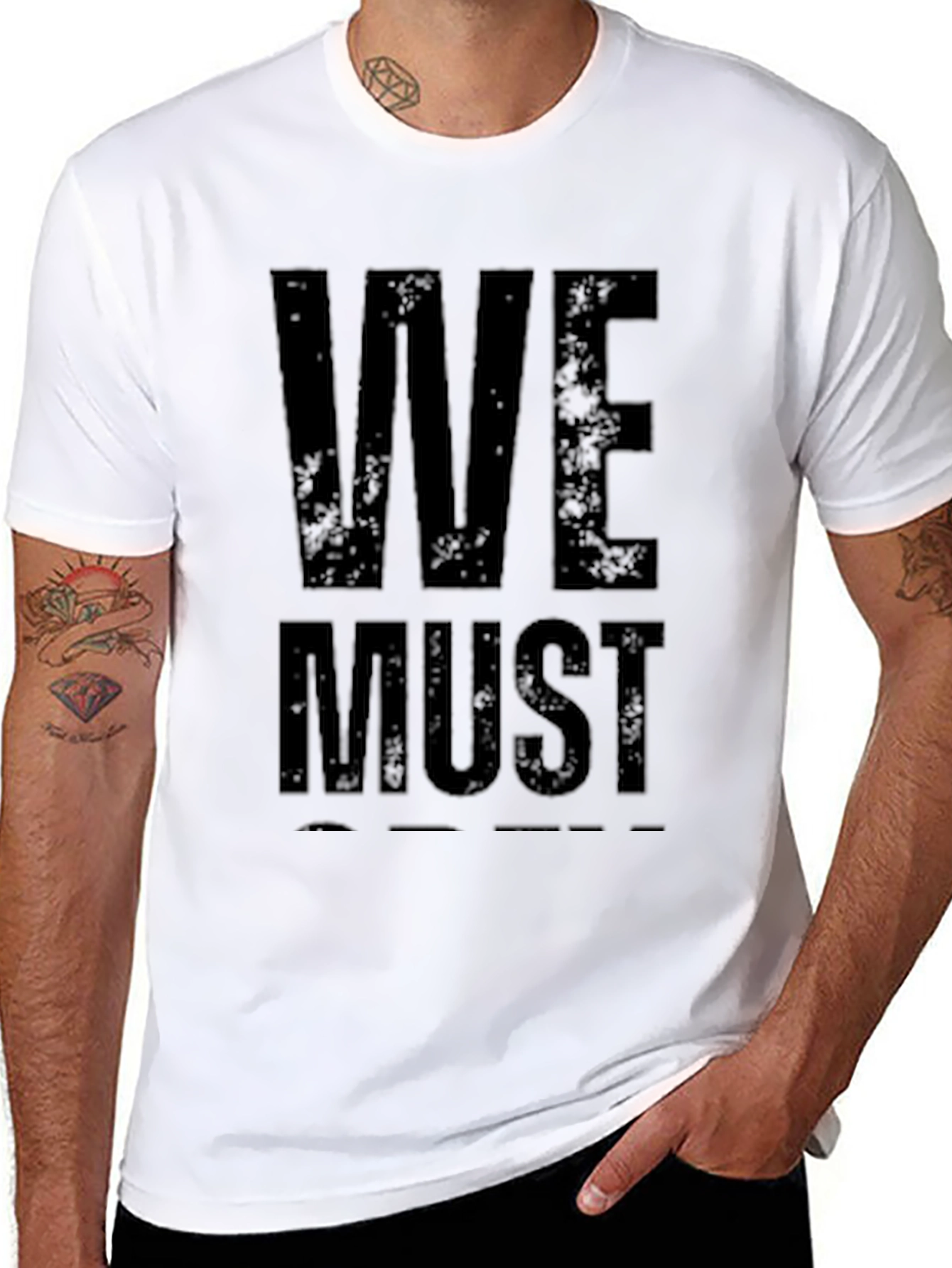 We Must Protect T-Shirt - Black Graphic Tee