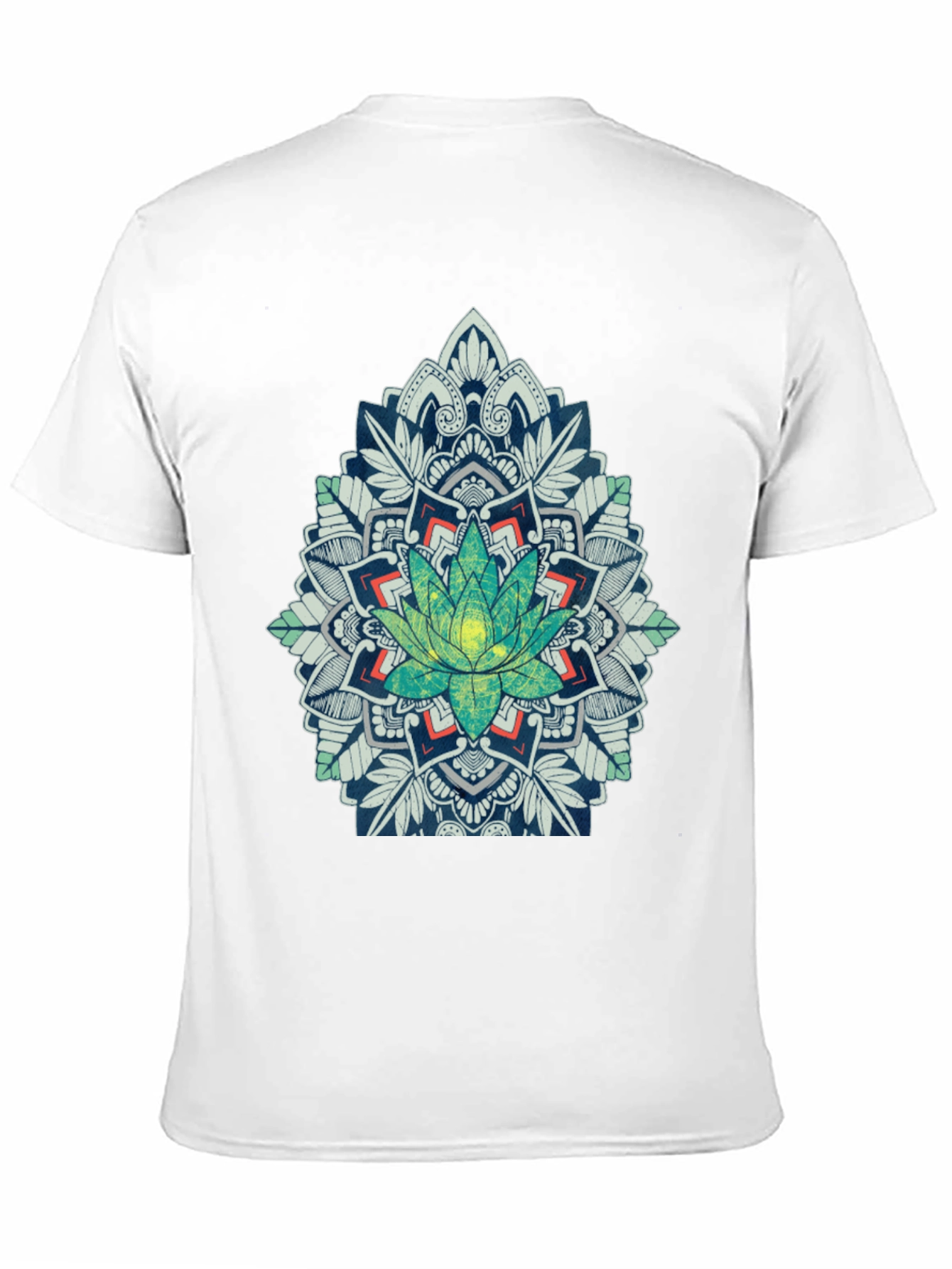 Lotus Mandala Graphic Tee - Black T-Shirt
