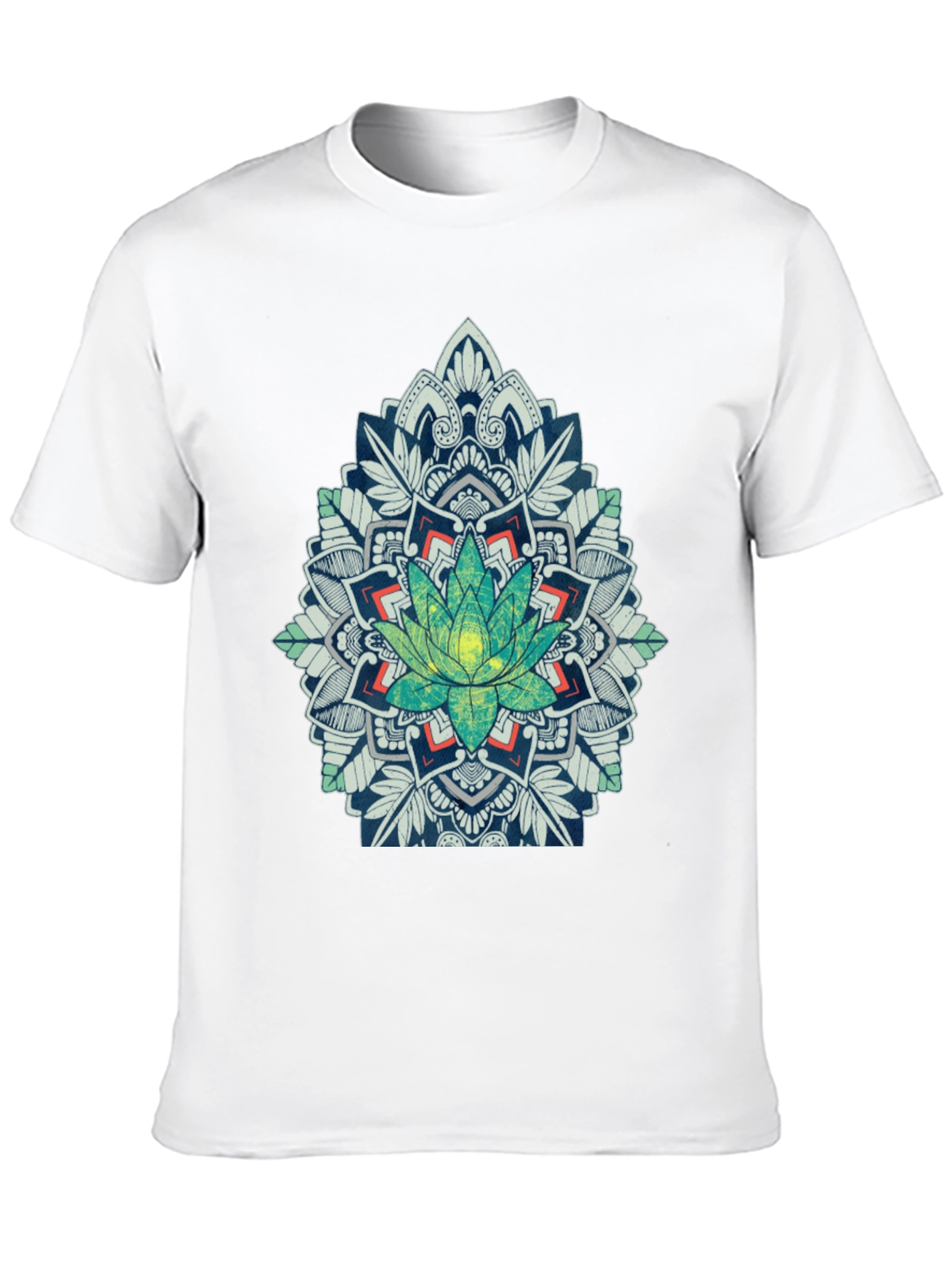 Lotus Mandala Graphic Tee - Black T-Shirt