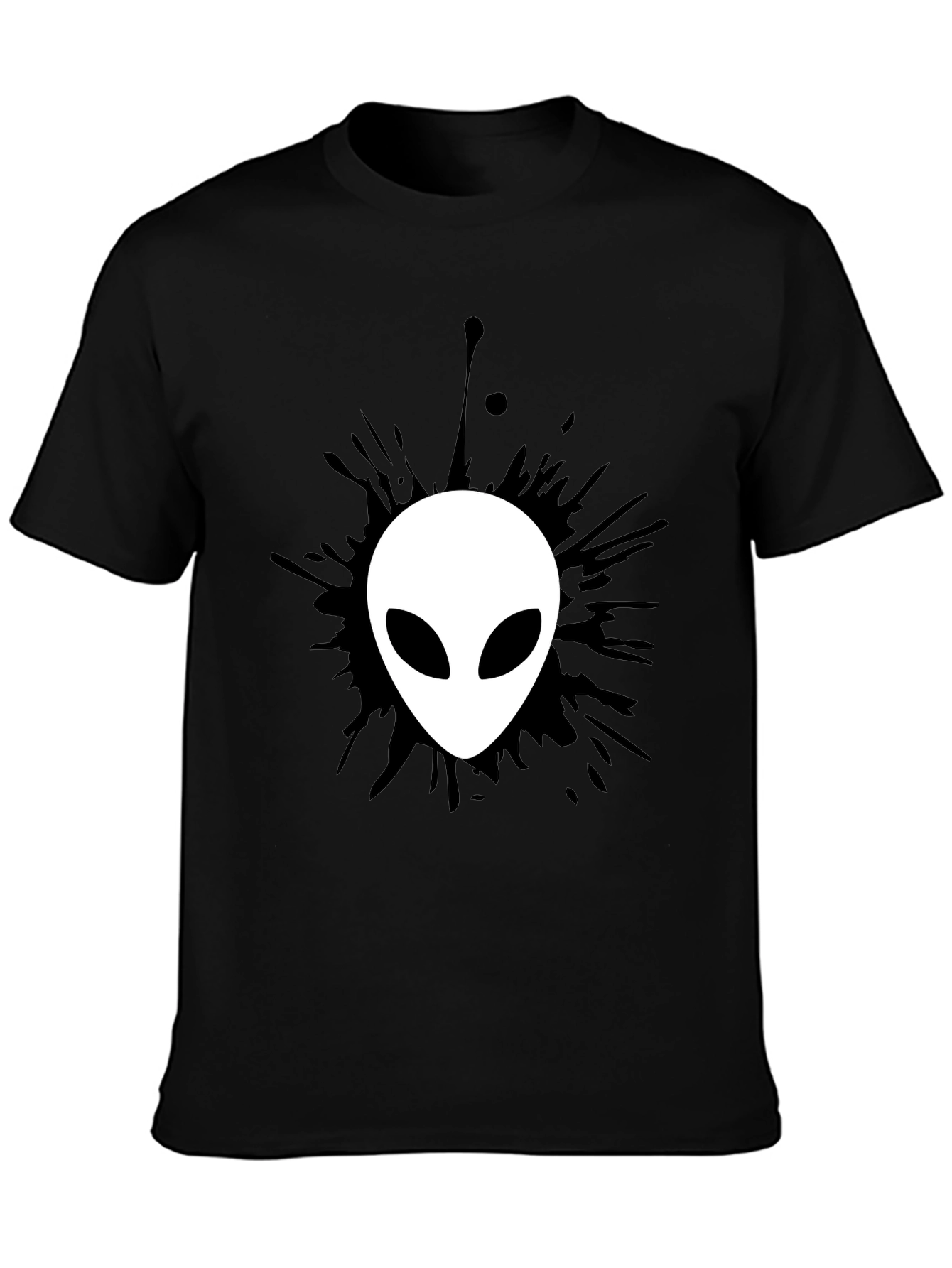 Alien Graphic Black T-Shirt - Mens Fashion