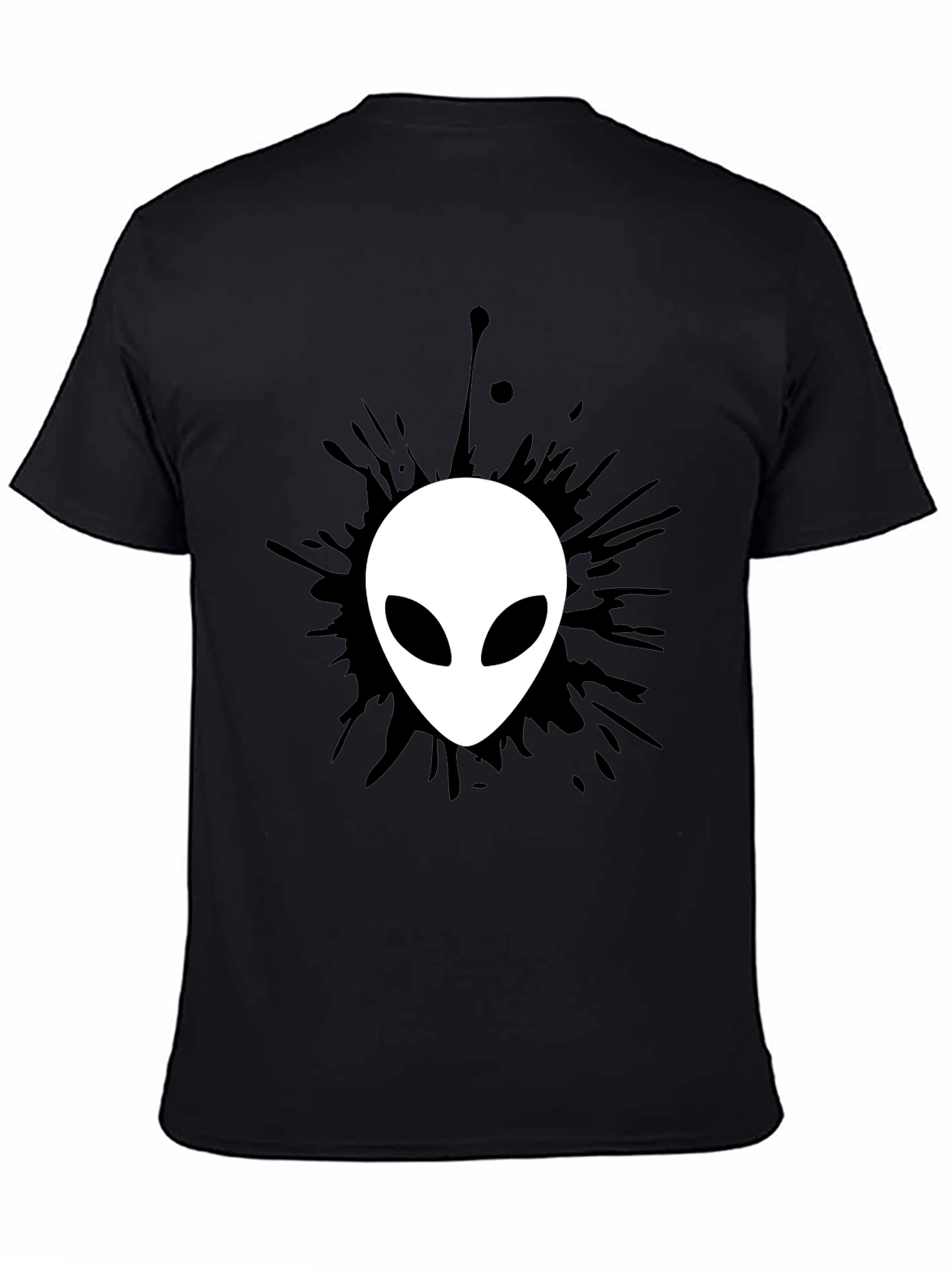 Alien Graphic Black T-Shirt - Mens Fashion
