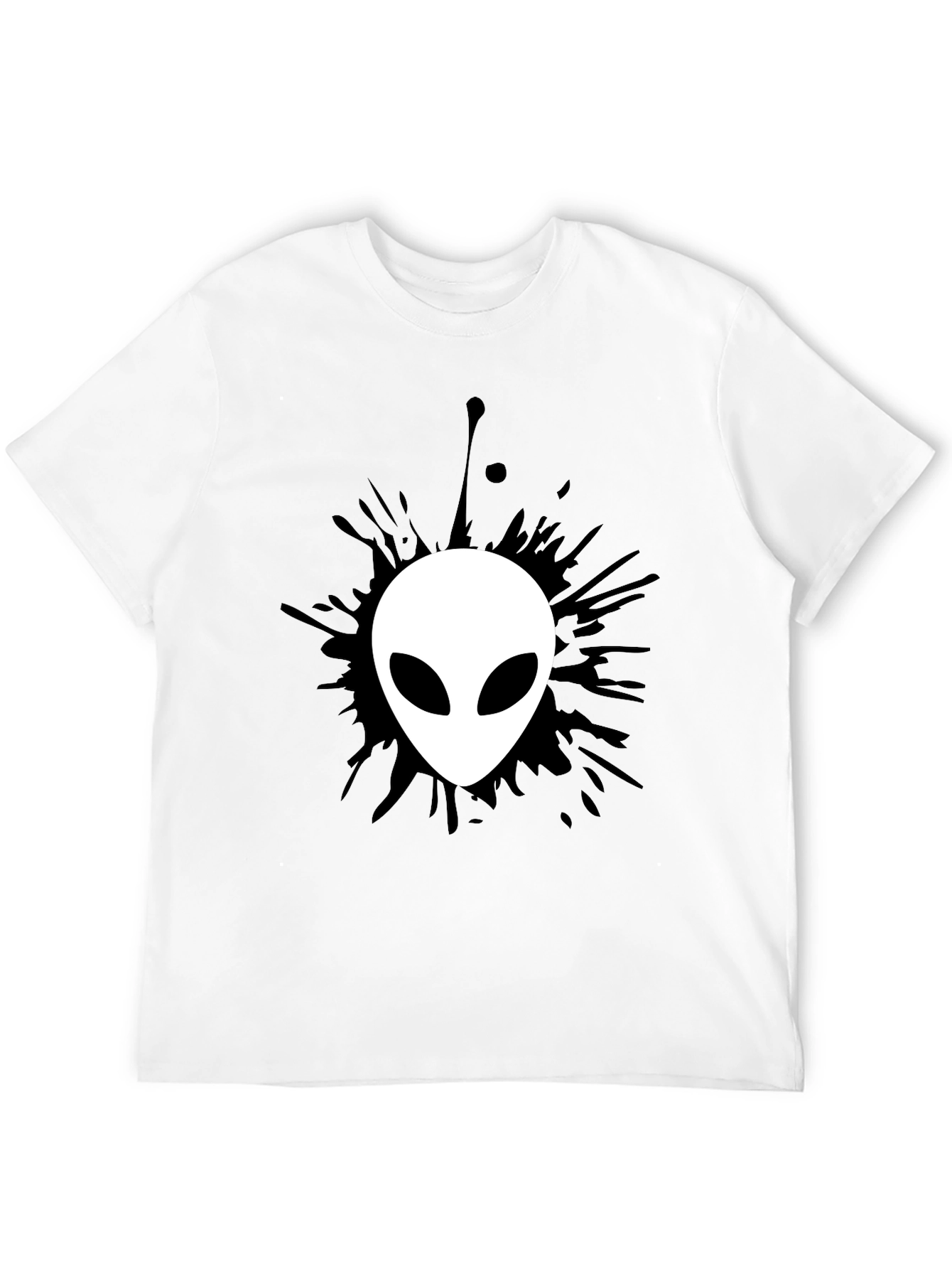 Alien Graphic Black T-Shirt - Mens Fashion
