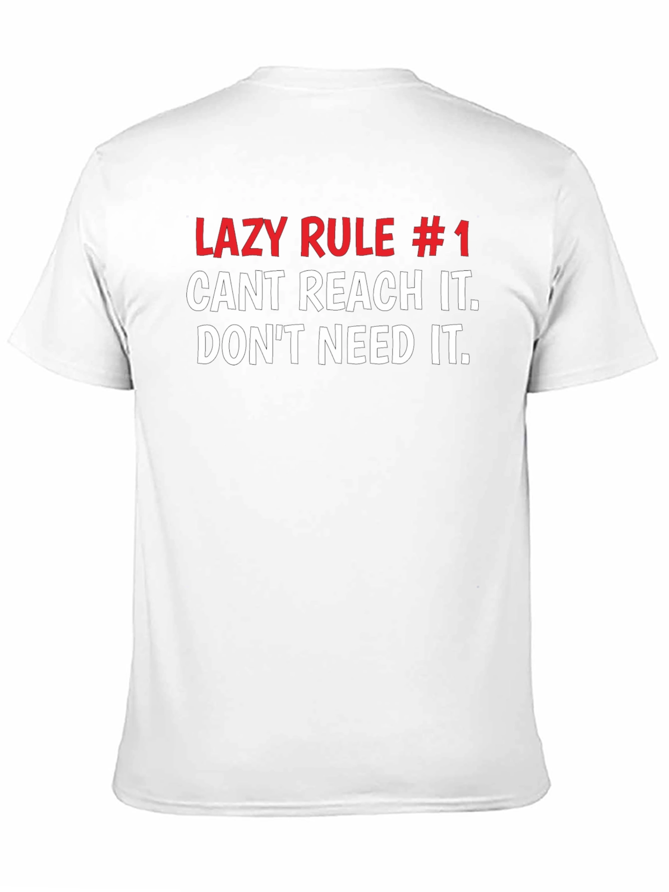 Lazy Rule #1 Graphic T-Shirt - Black Cotton Tee