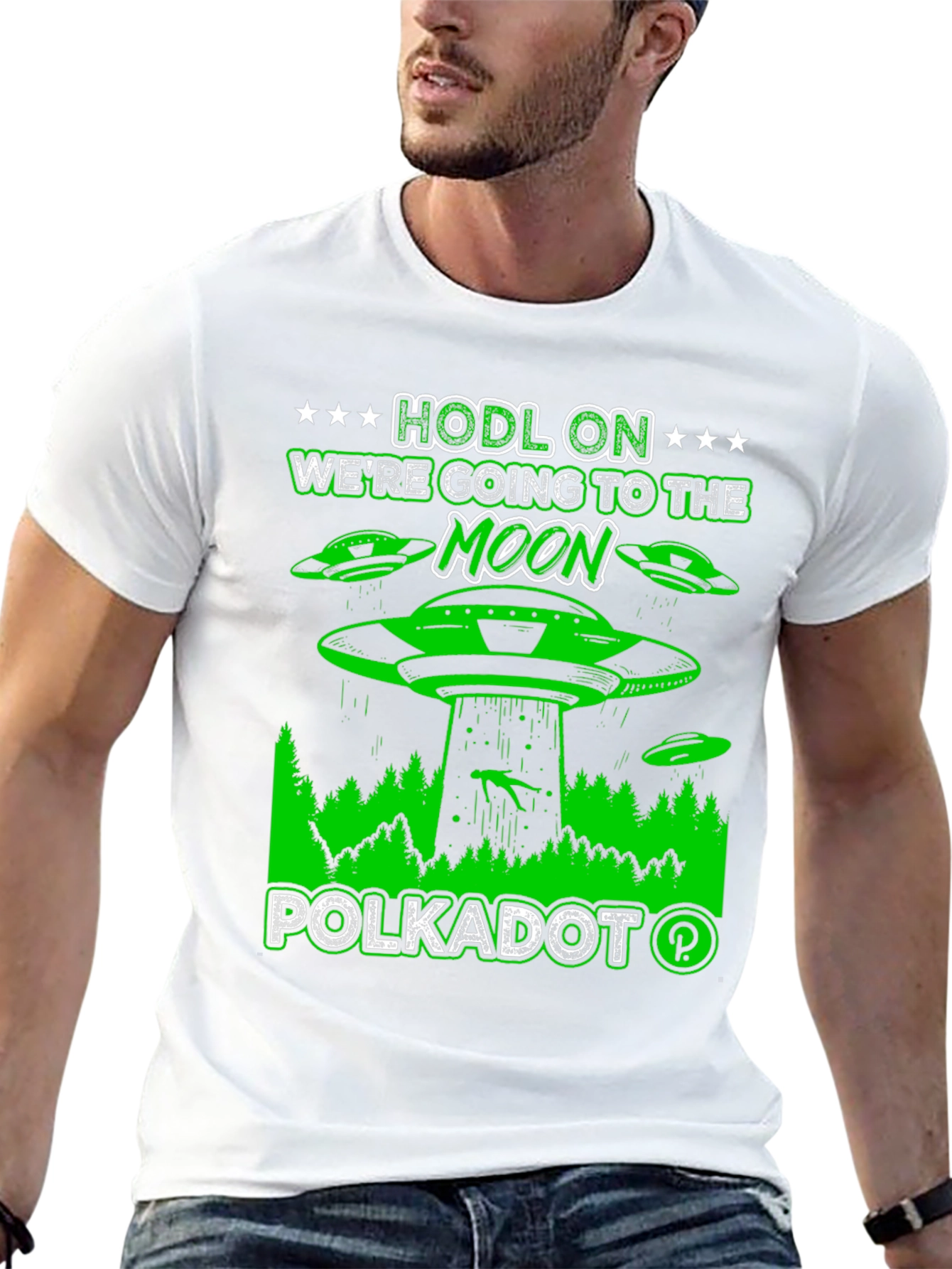Polkadot HODL On To The Moon T-Shirt