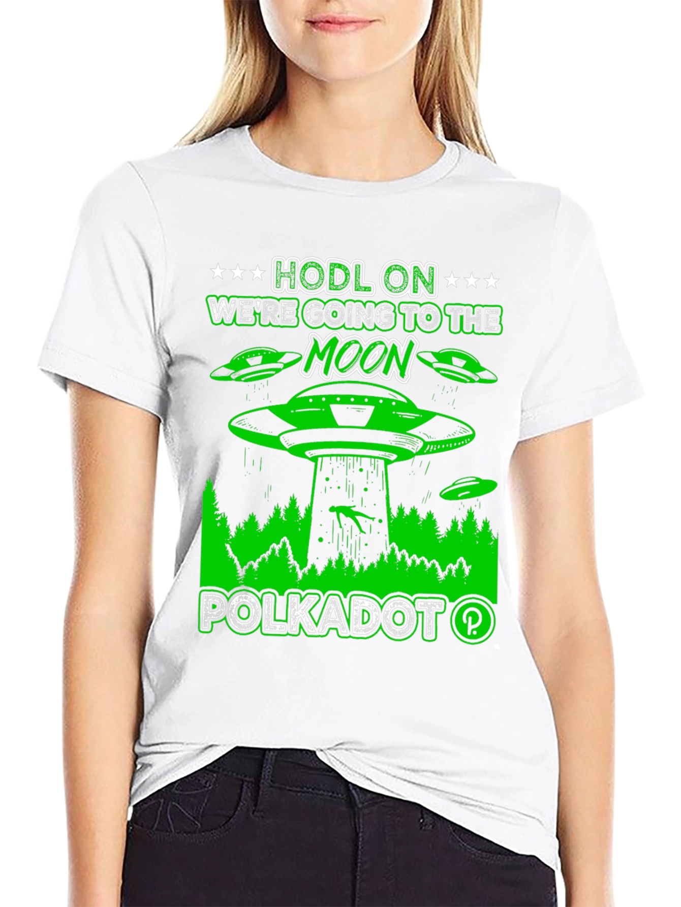 Polkadot HODL On To The Moon T-Shirt