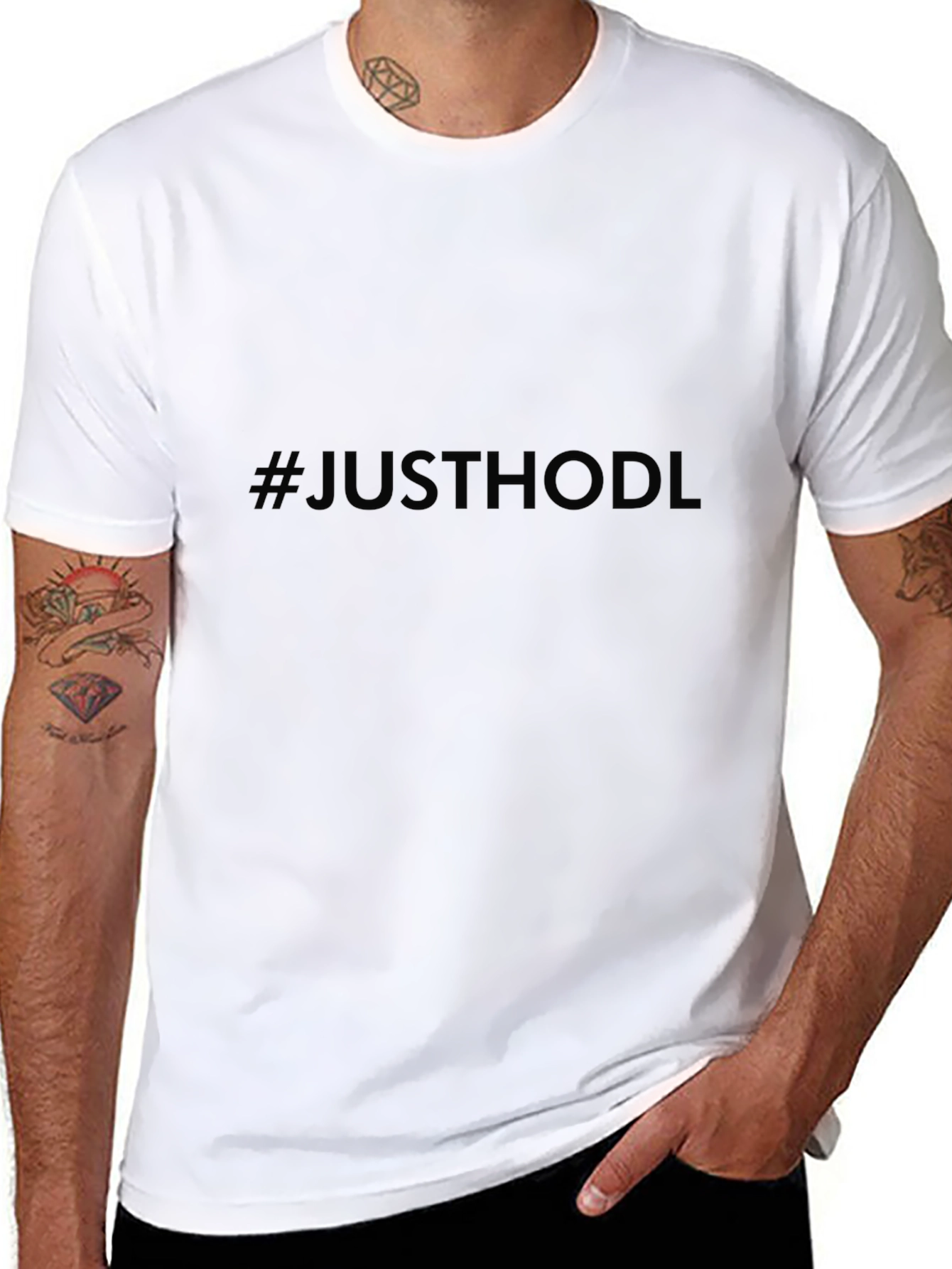 Just Hodl Crypto T-Shirt - Black