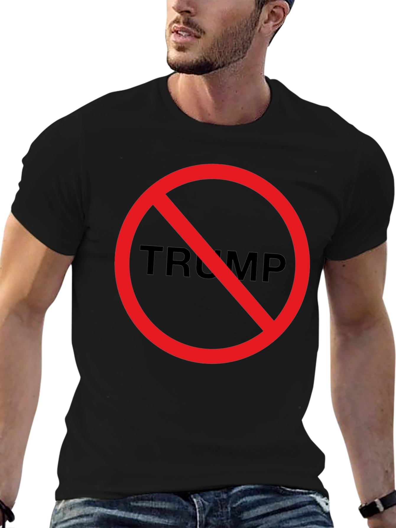 No Trump Black T-Shirt - Political Statement Tee