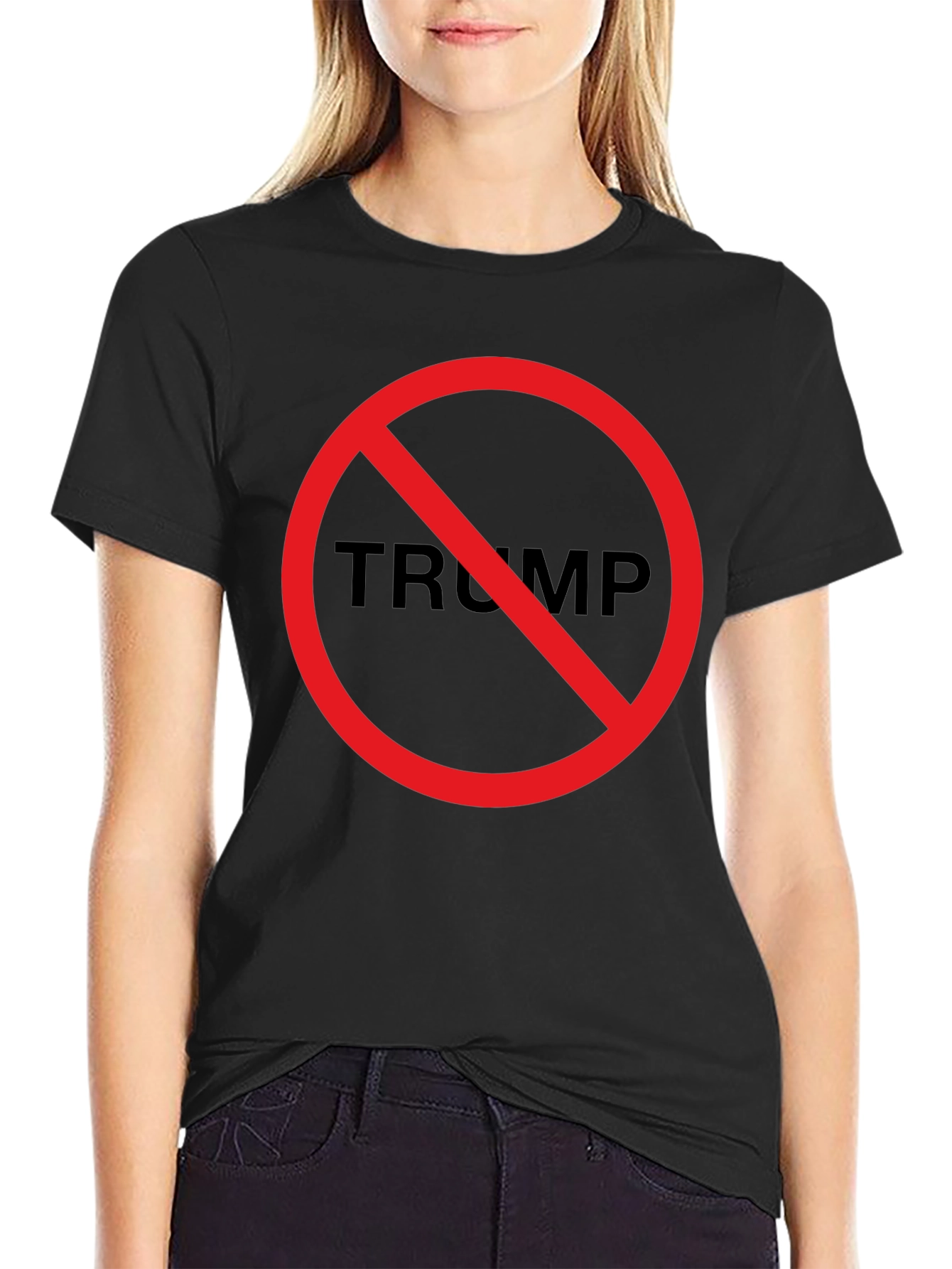 No Trump Black T-Shirt - Political Statement Tee