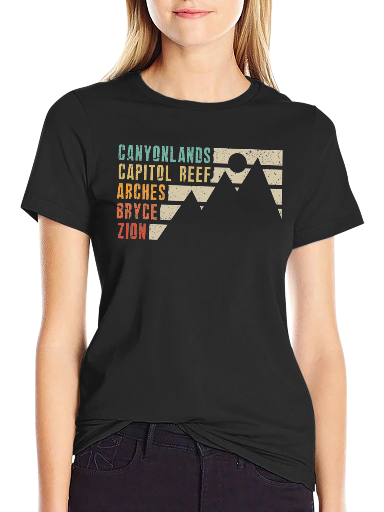 Utah National Parks Retro Graphic Tee
