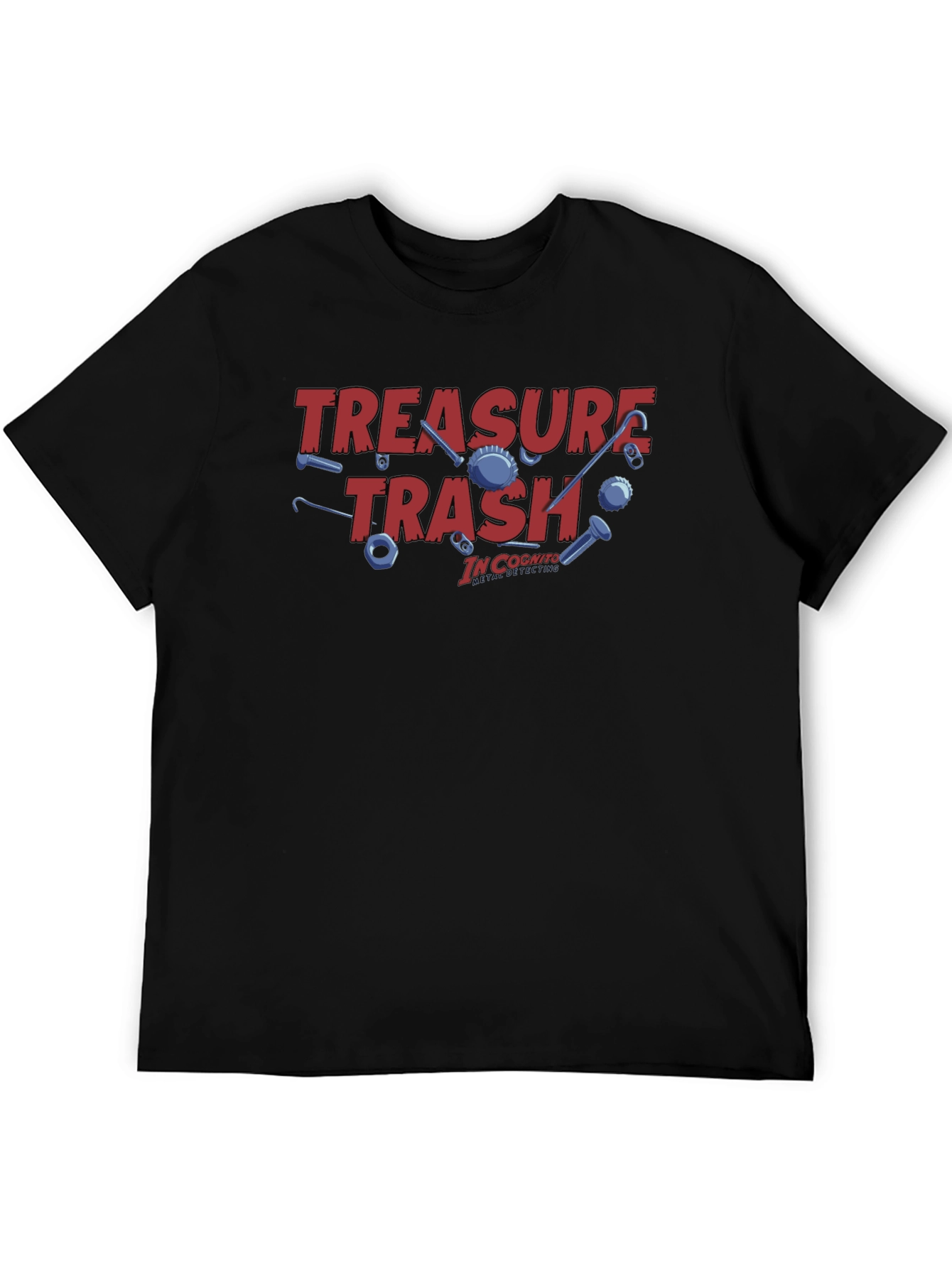 Treasure Trash Tee - In Cognito Design Black T-Shirt