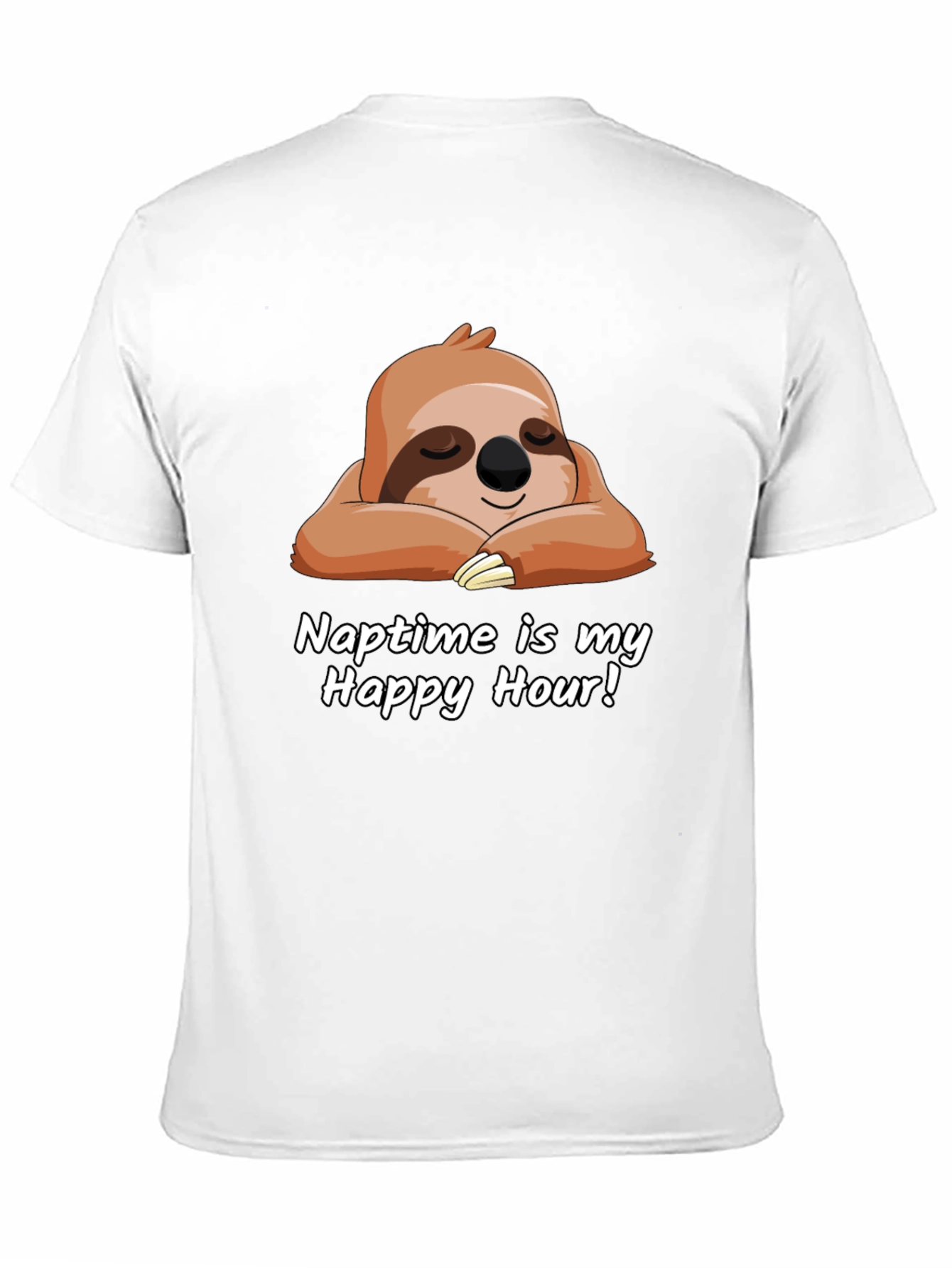 Naptime is My Happy Hour Sloth T-Shirt