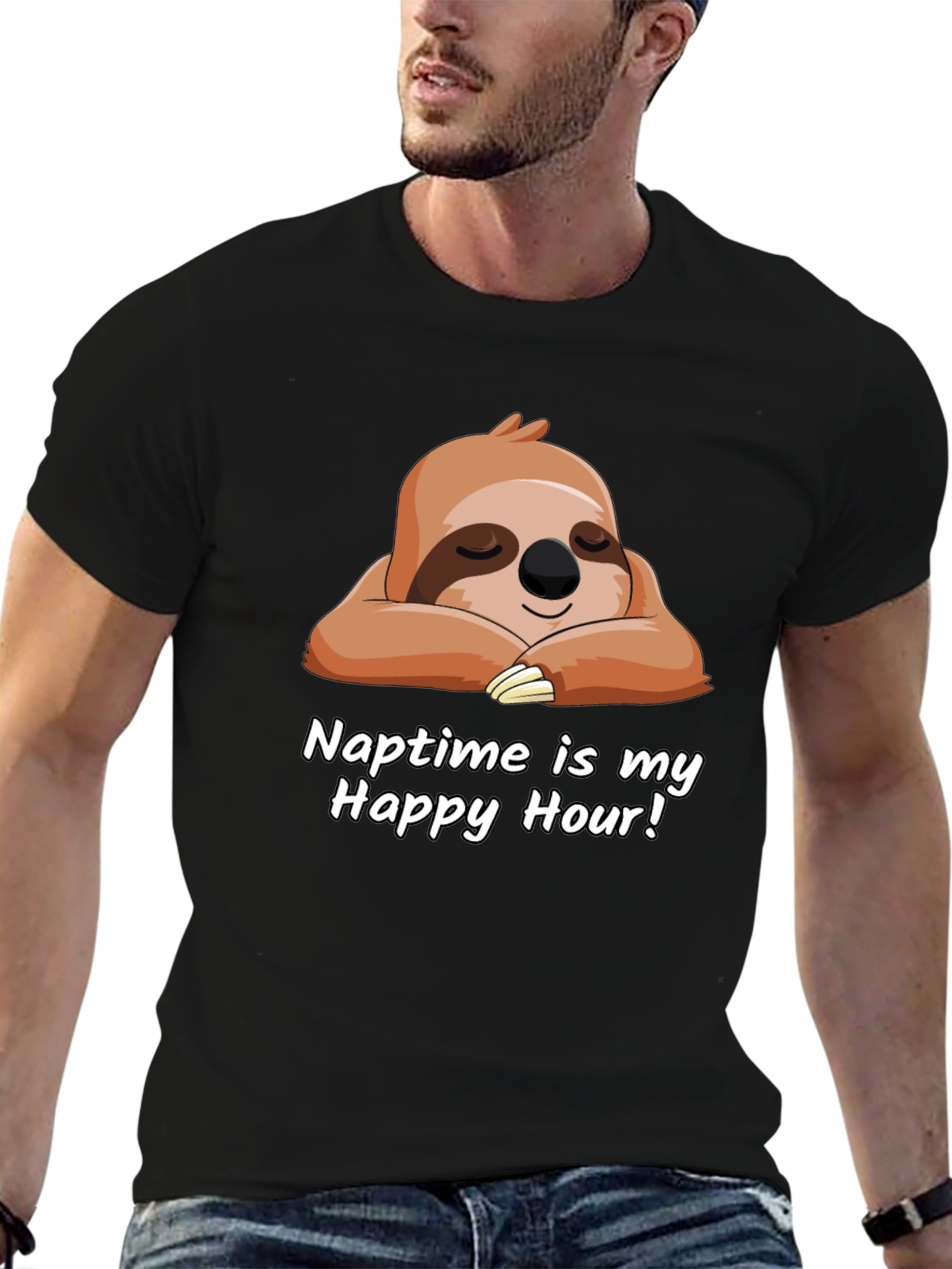 Naptime is My Happy Hour Sloth T-Shirt