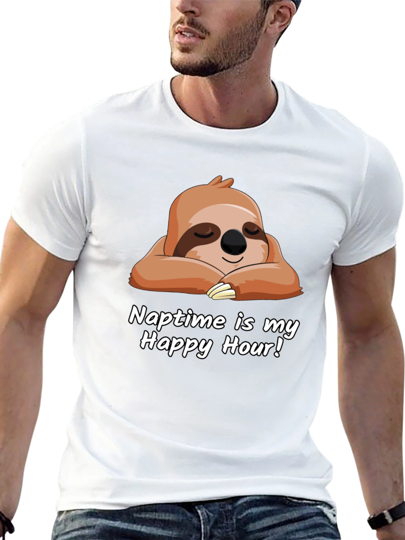 Naptime is My Happy Hour Sloth T-Shirt