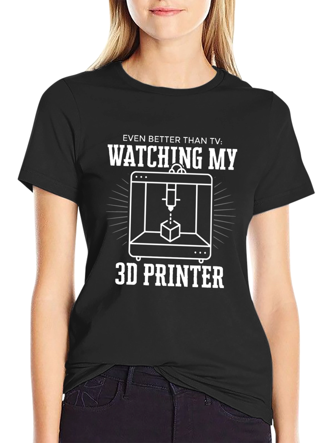 3D Printer Hobbyist Black T-Shirt