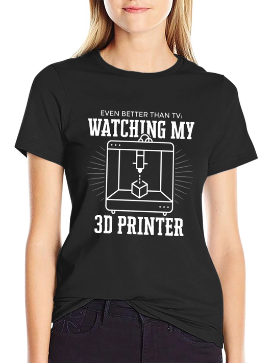 3D Printer Hobbyist Black T-Shirt