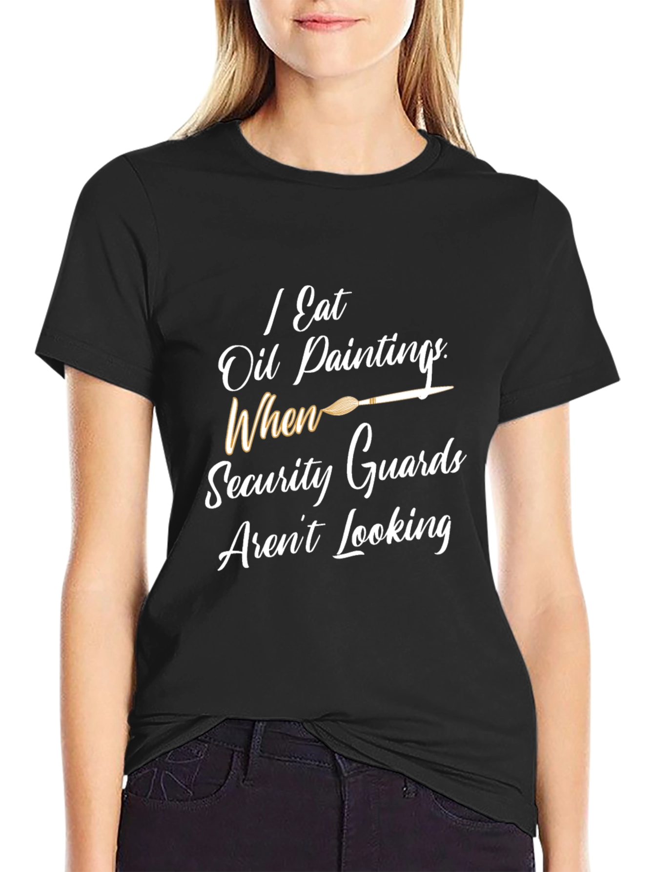 I Eat Oil Paintings Graphic Tee
