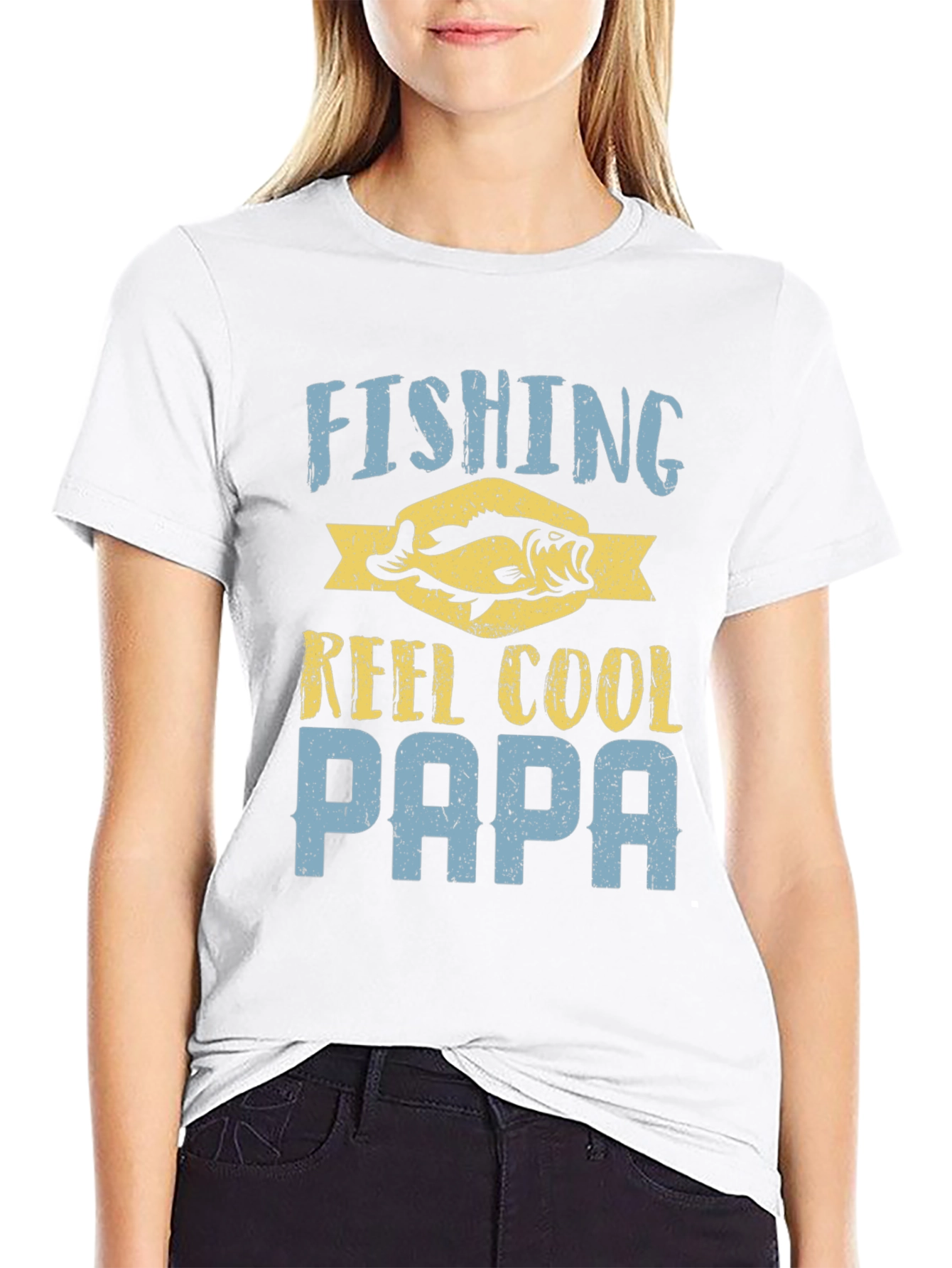 Fishing Reel Cool Papa Graphic T-Shirt