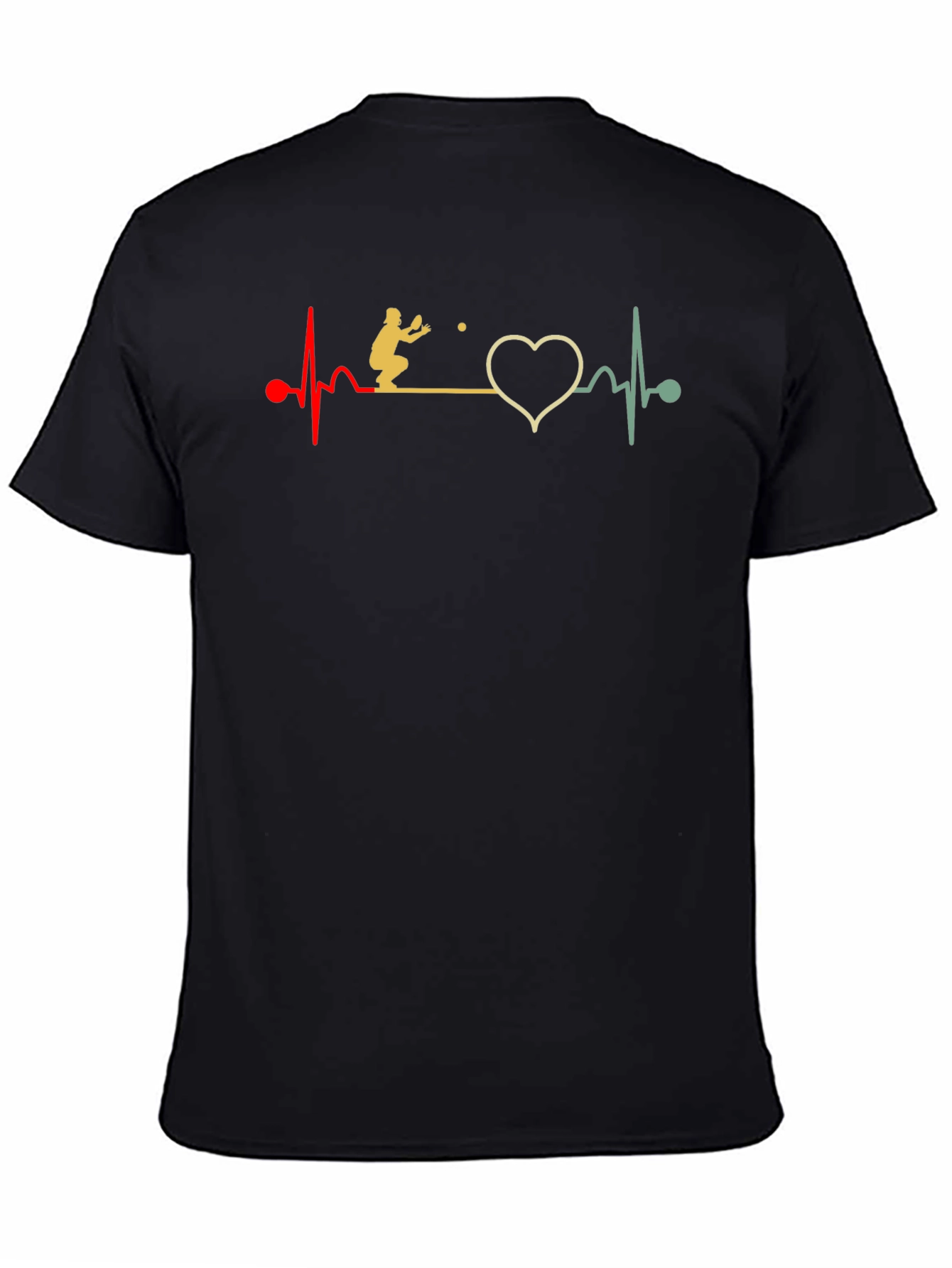 Volleyball Heartbeat Graphic T-Shirt