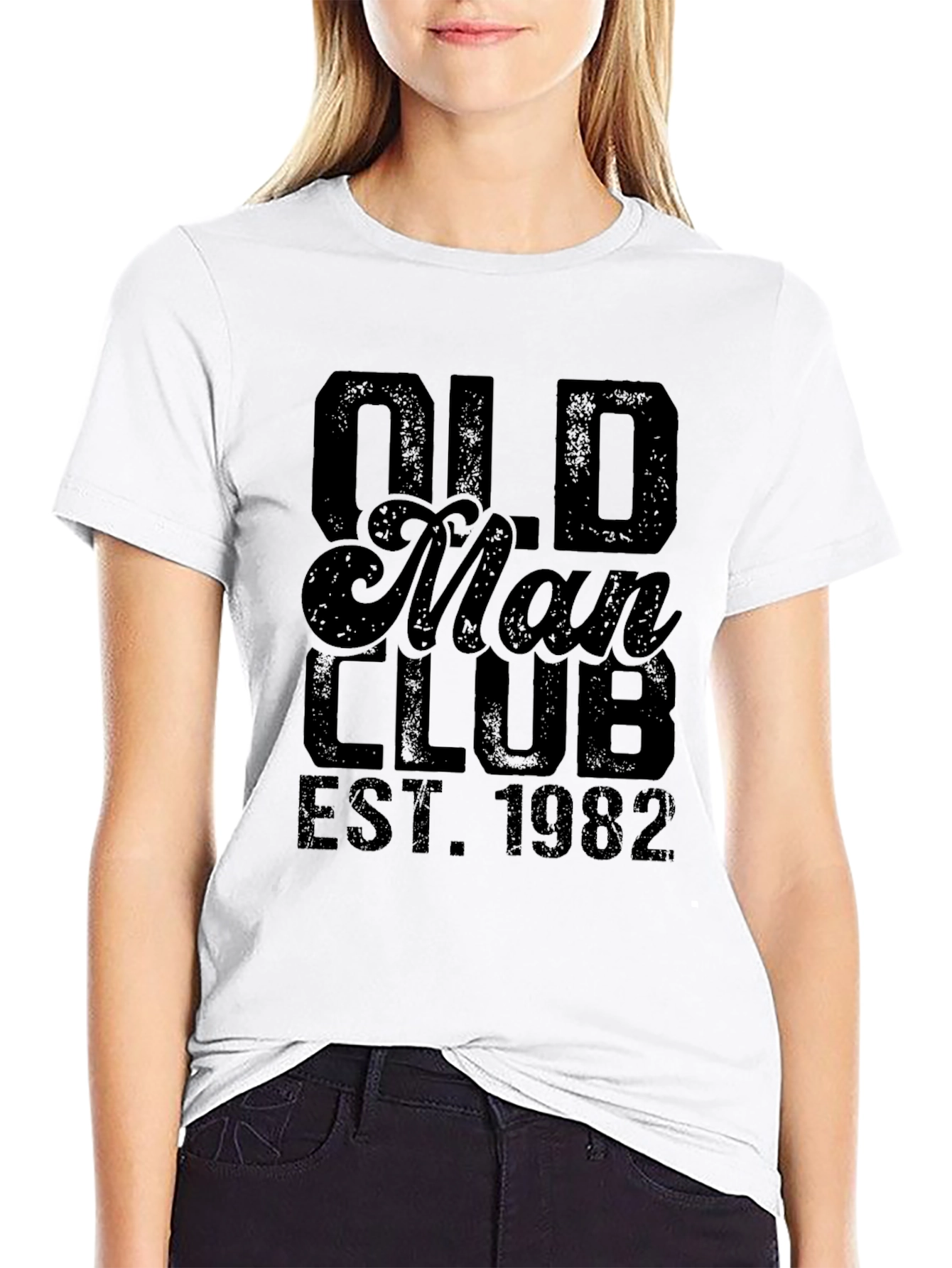 Old Man Club Est. 1982 Black T-Shirt