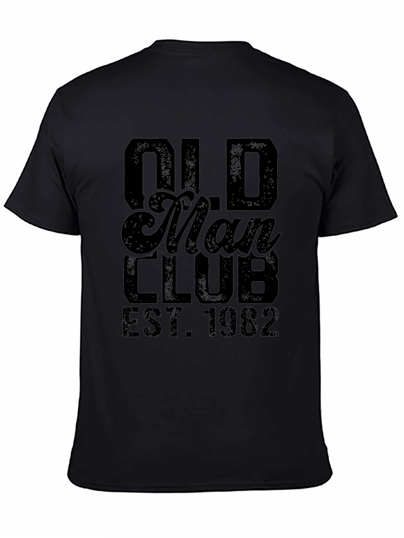 Old Man Club Est. 1982 Black T-Shirt