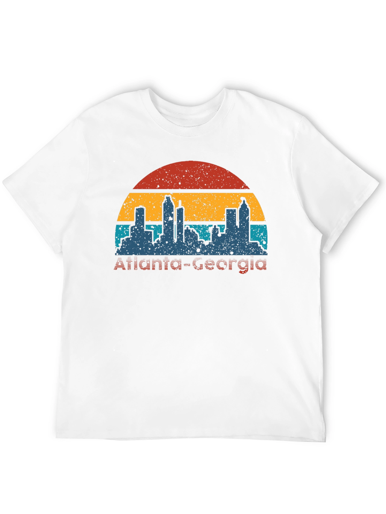 Retro Atlanta Georgia Skyline T-Shirt