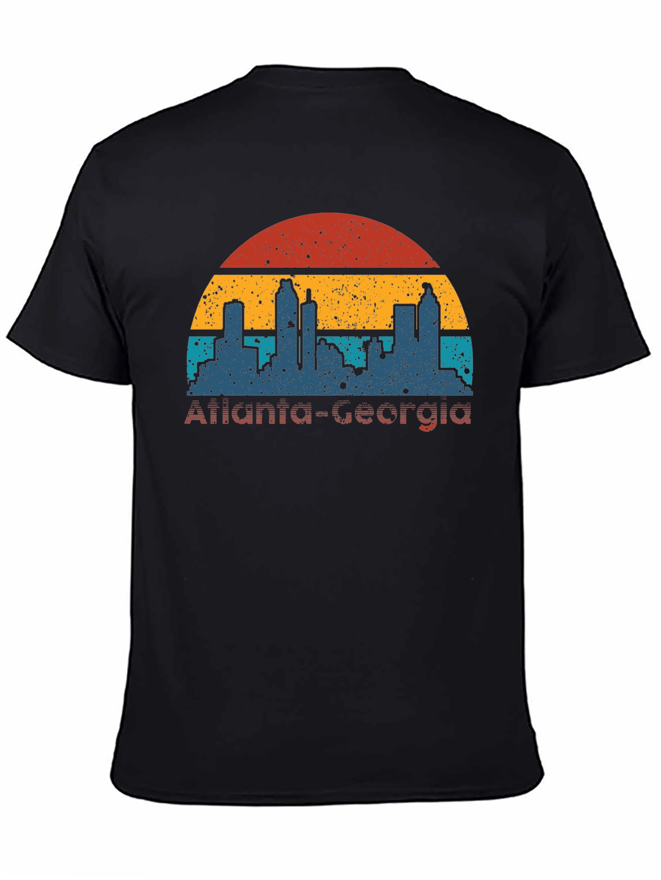 Retro Atlanta Georgia Skyline T-Shirt