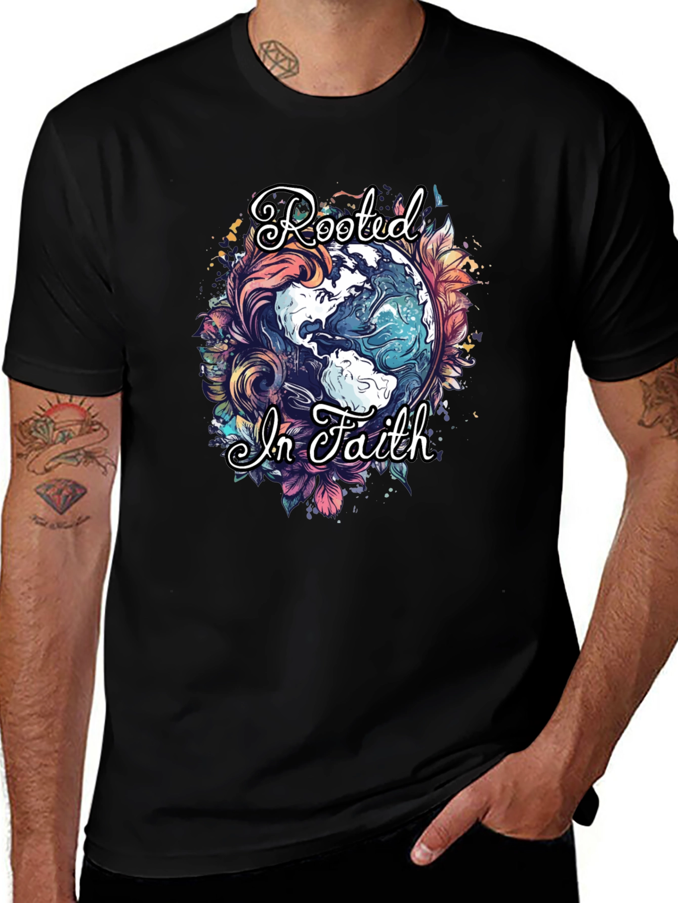 Rooted in Faith Graphic T-Shirt
