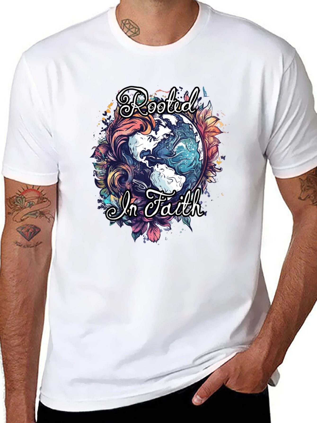 Rooted in Faith Graphic T-Shirt
