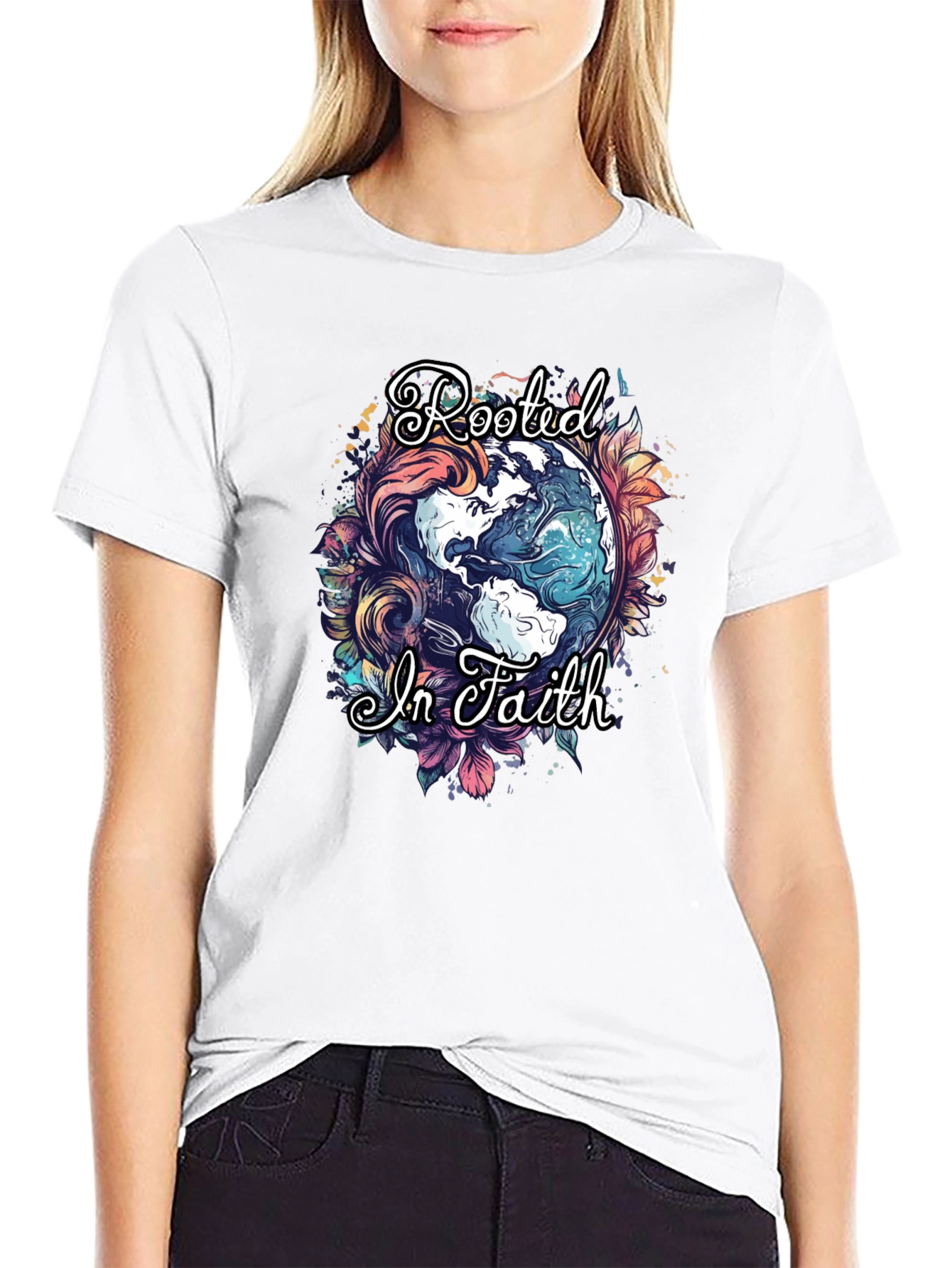 Rooted in Faith Graphic T-Shirt