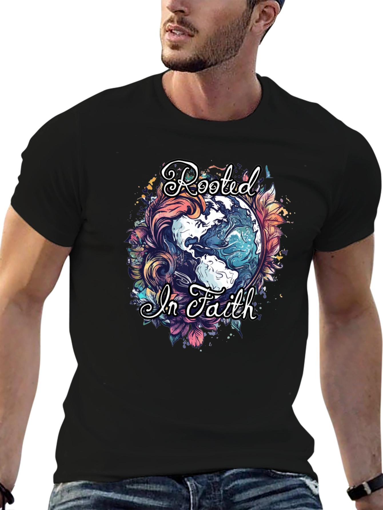 Rooted in Faith Graphic T-Shirt