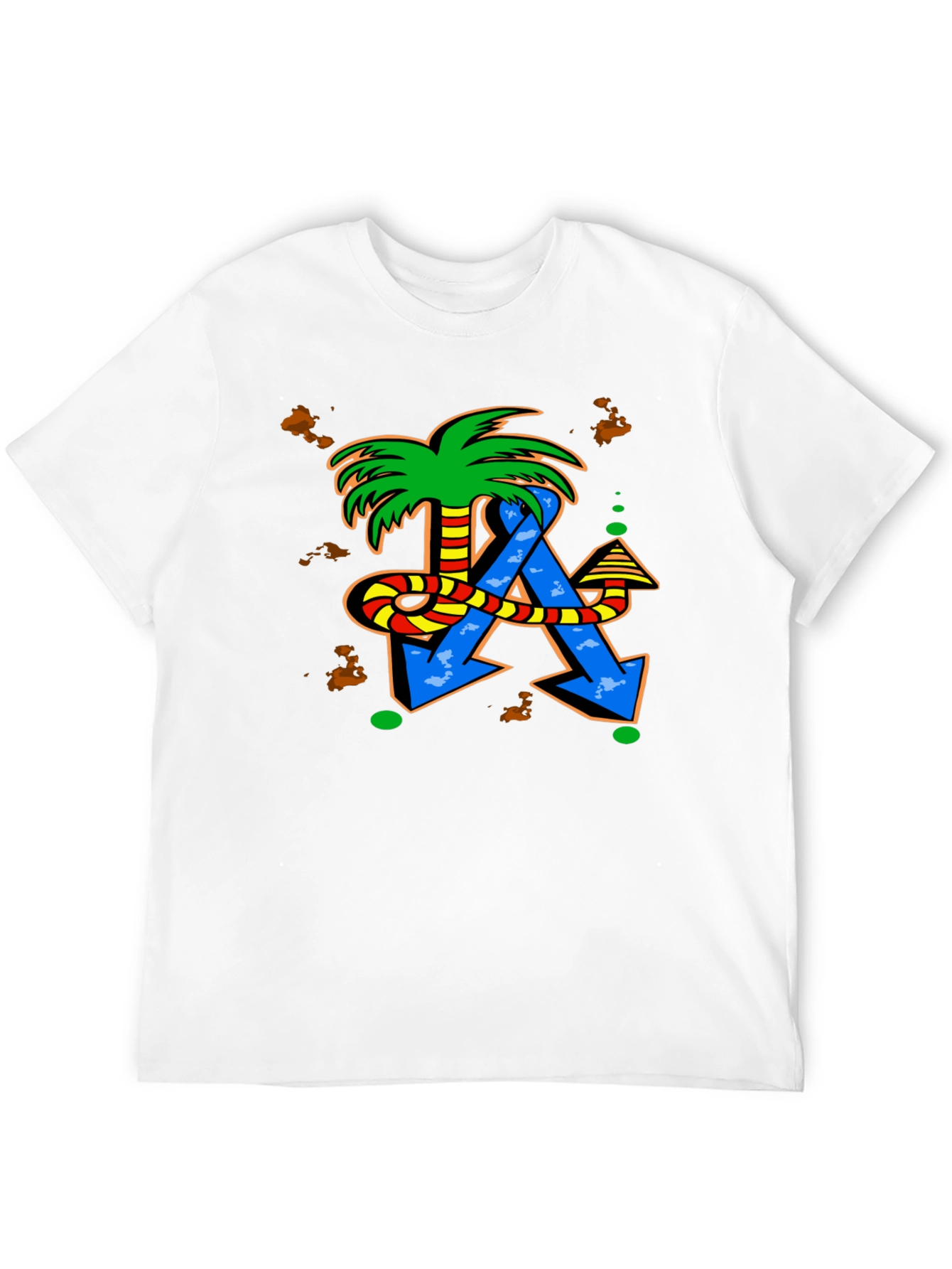 Funky Palm Tree & Arrow T-Shirt