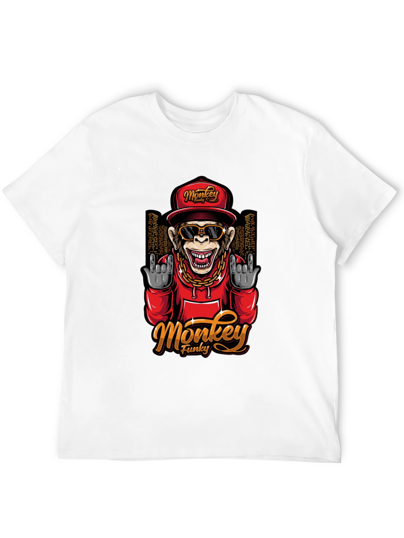 Funky Monkey Graphic Tee - Urban Style