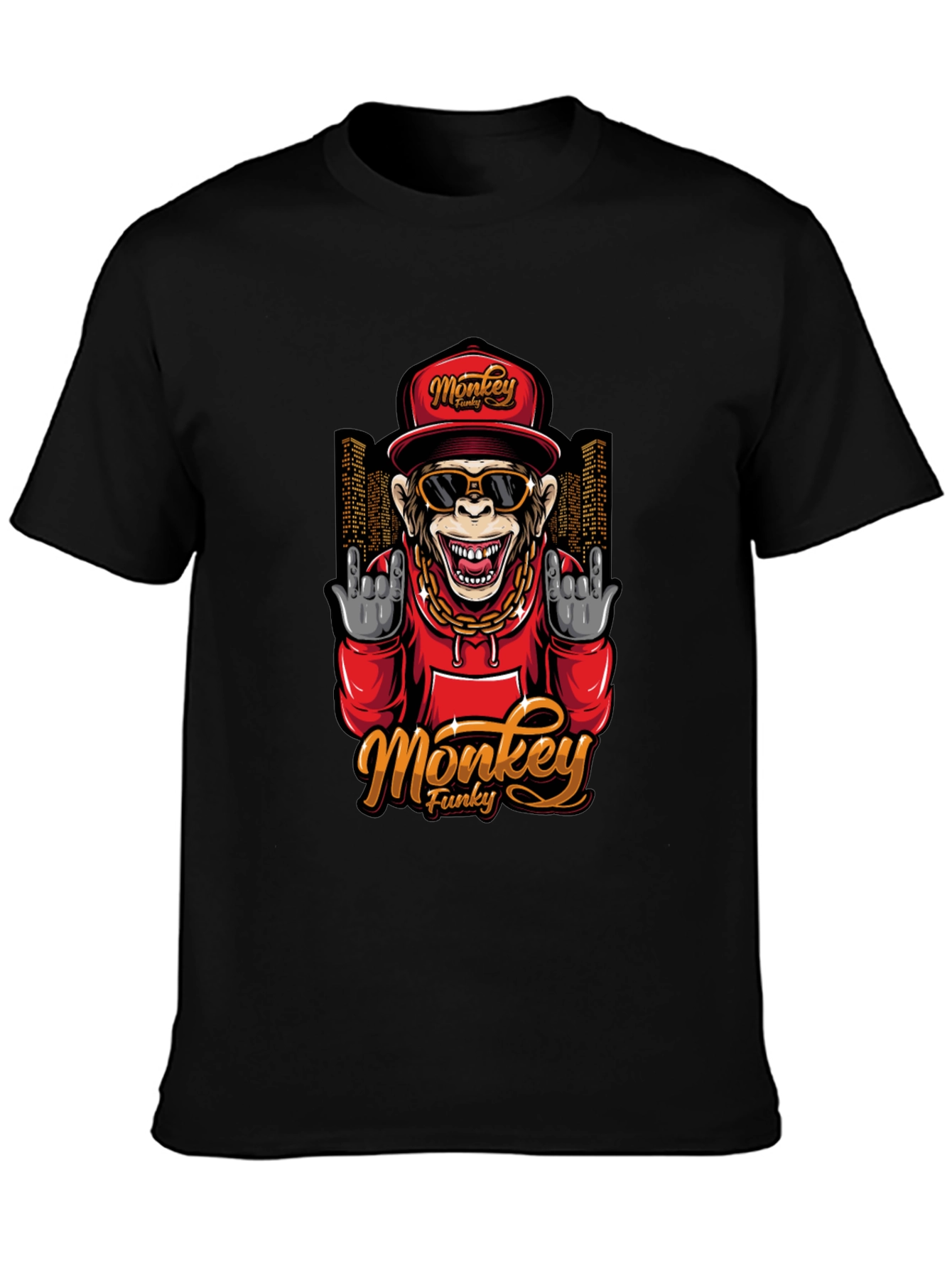 Funky Monkey Graphic Tee - Urban Style