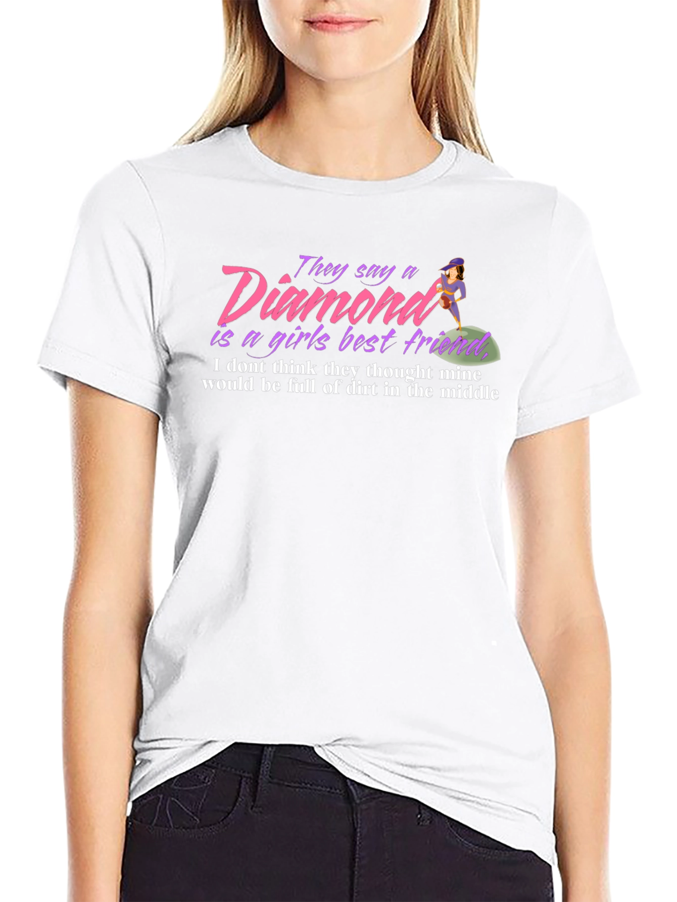 Diamond Dirt Black T-Shirt: A Girls Best Friend?