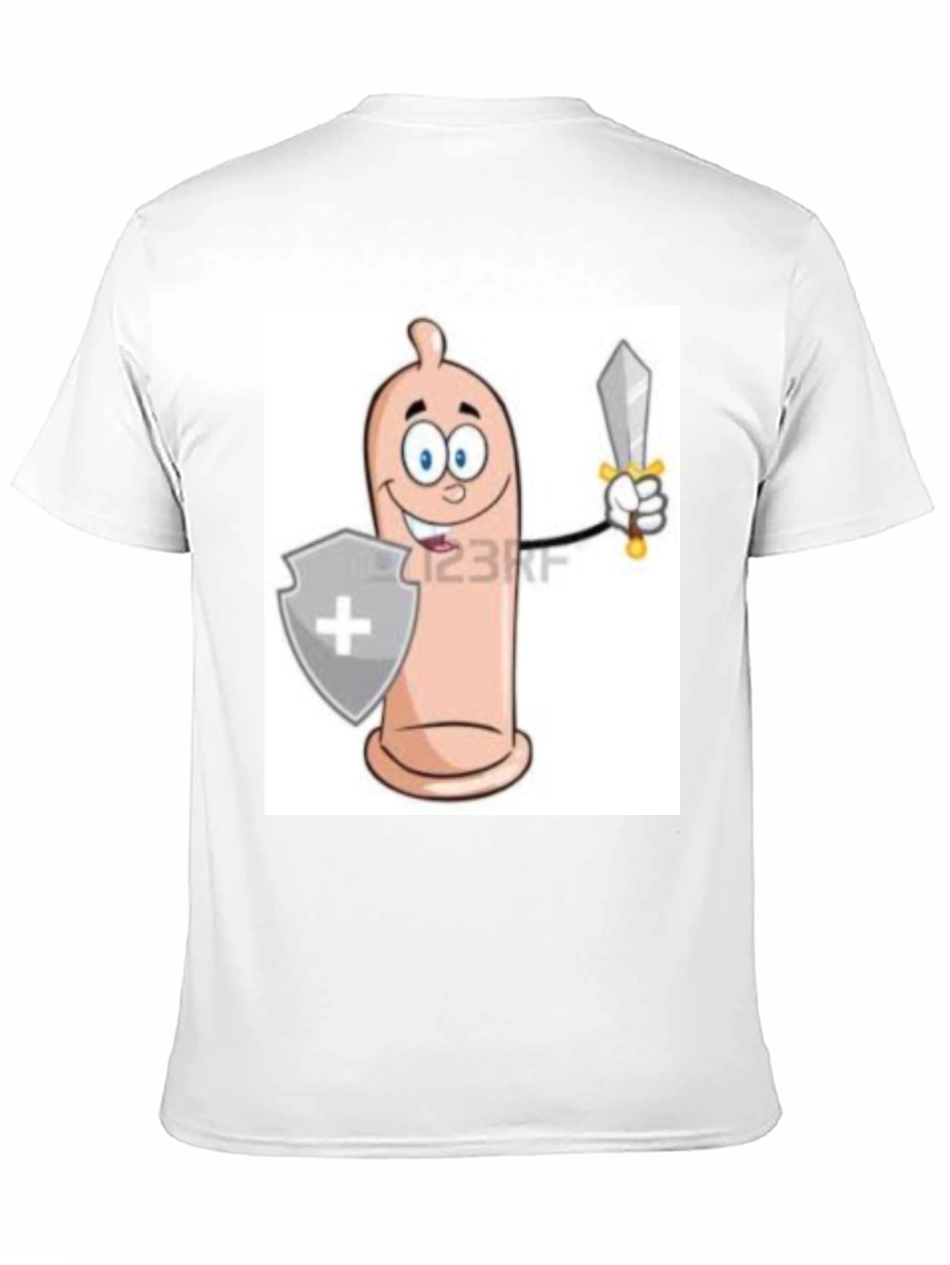 Funny Condom Cartoon Graphic Tee