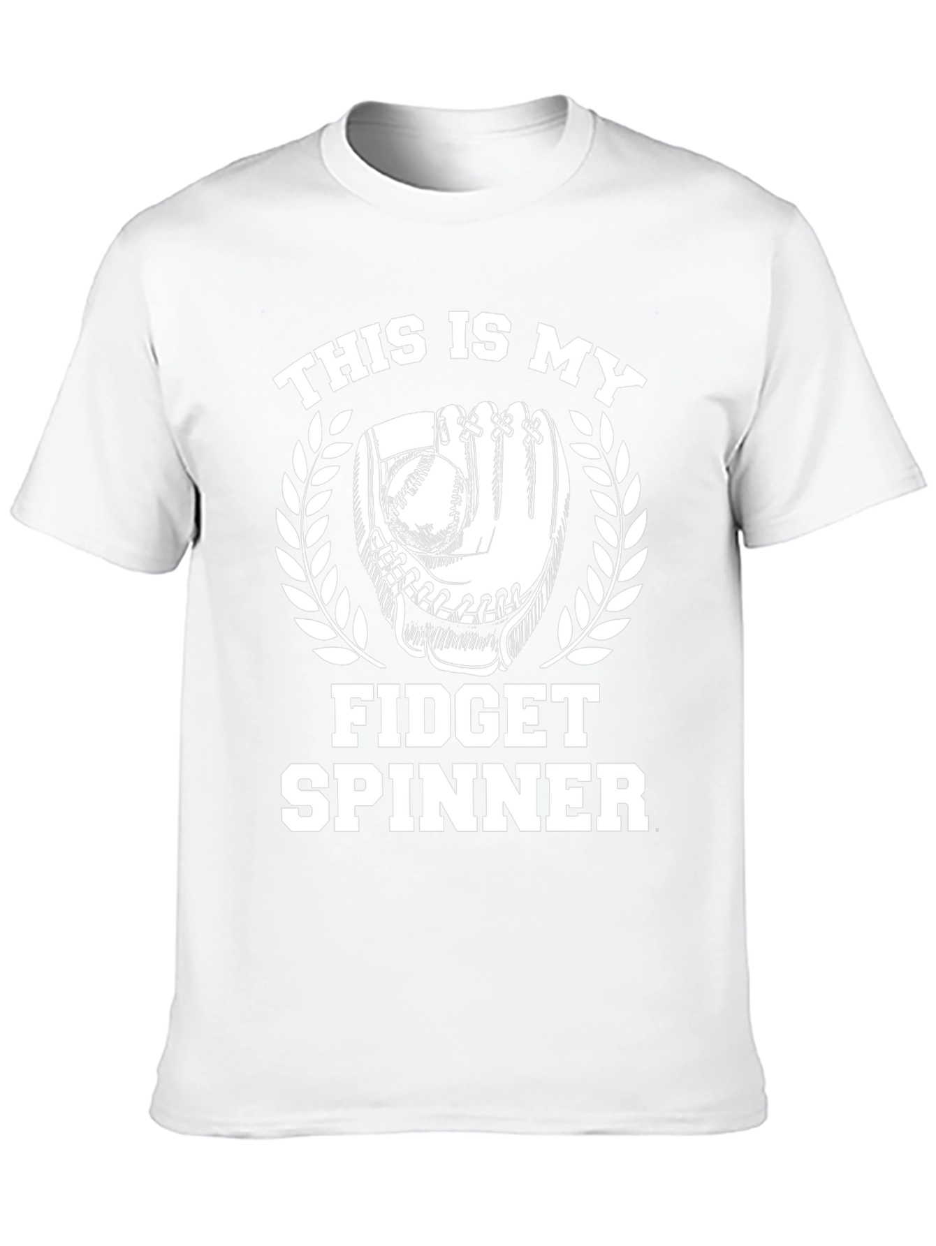 Baseball Fidget Spinner Graphic T-Shirt