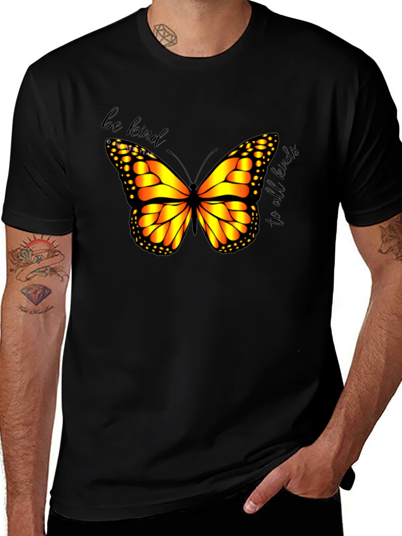 Be Kind Butterfly Graphic T-Shirt
